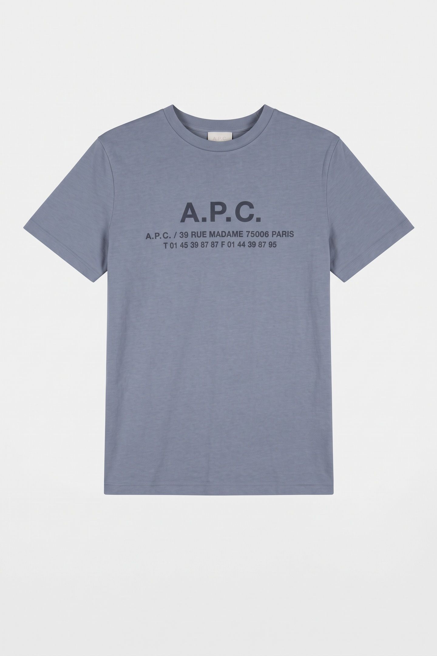 UNISEX T-SHIRT SHORT SLEEVE ADDRESS LIGHT BLUE 5