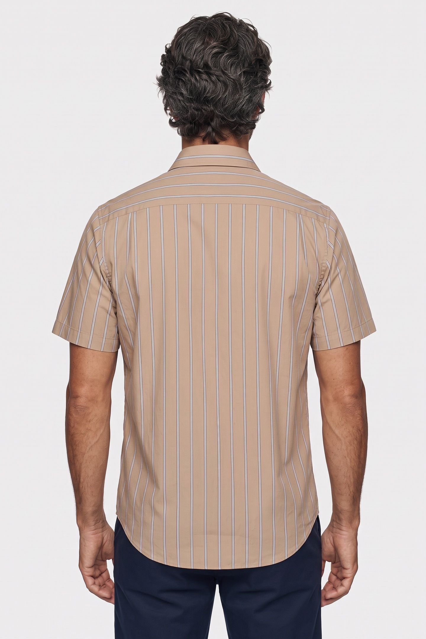 UNISEX SHIRT SHORT SLEEVE BEIGE 4