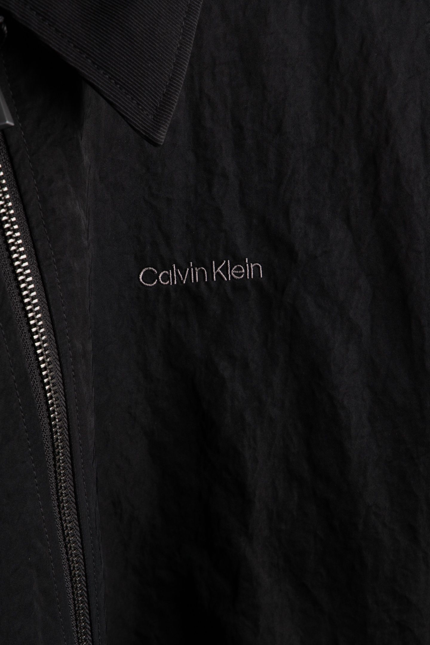 LS NYLON COLLARED JACKET BLACK 4