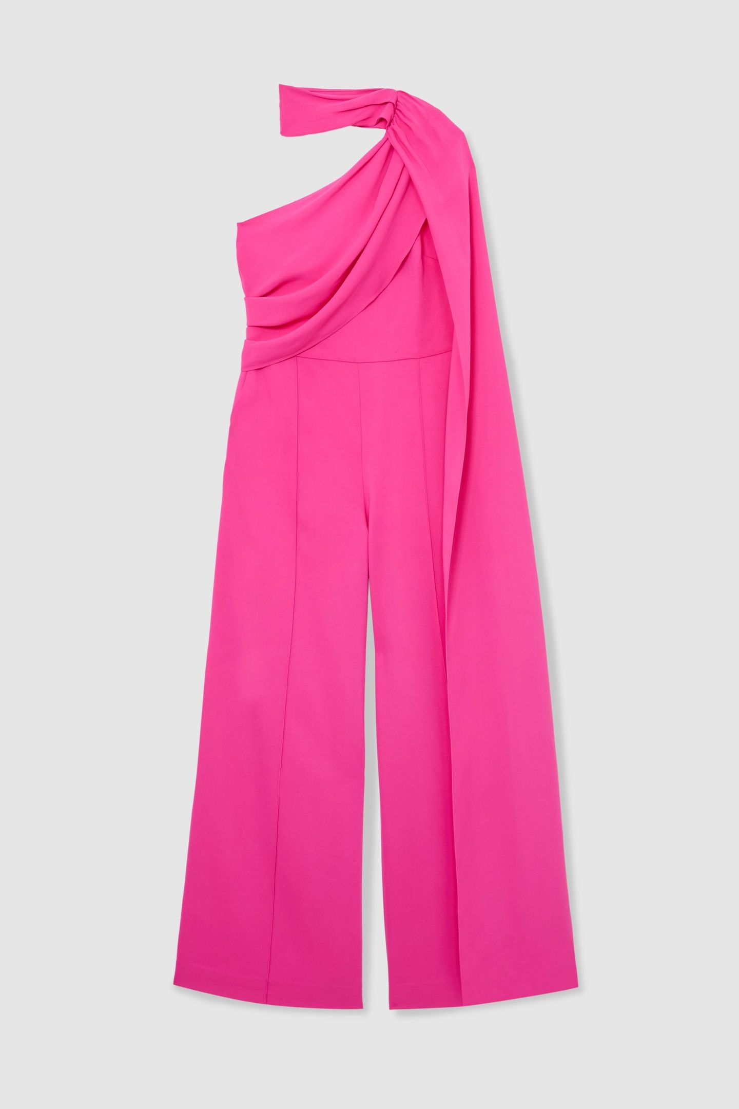 DRAPE DETAIL OCCASION JUMPSUIT RASPBERRY PINK 5
