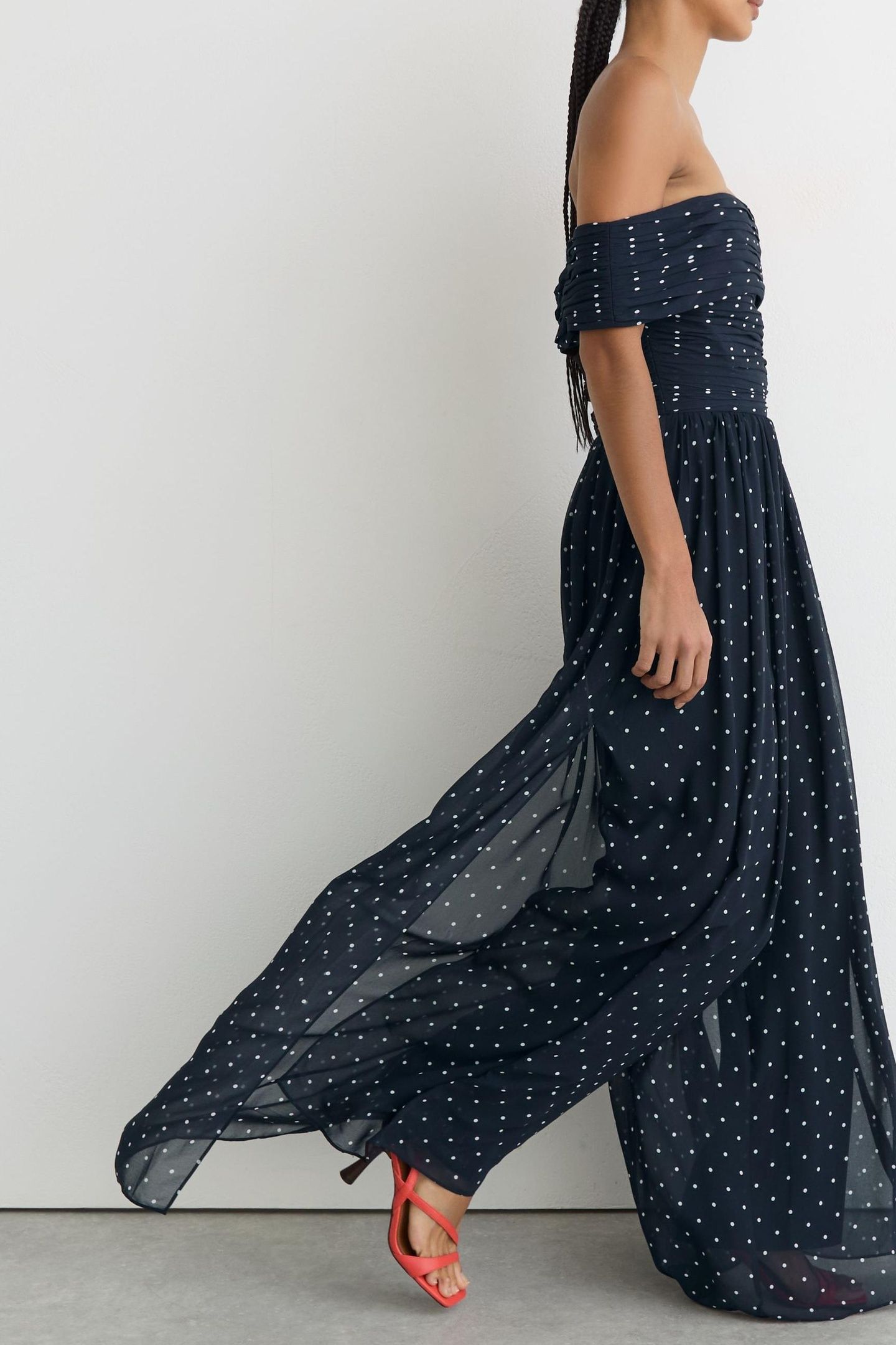 POLKA DOT JUMPSUIT NAVY/IVORY 3
