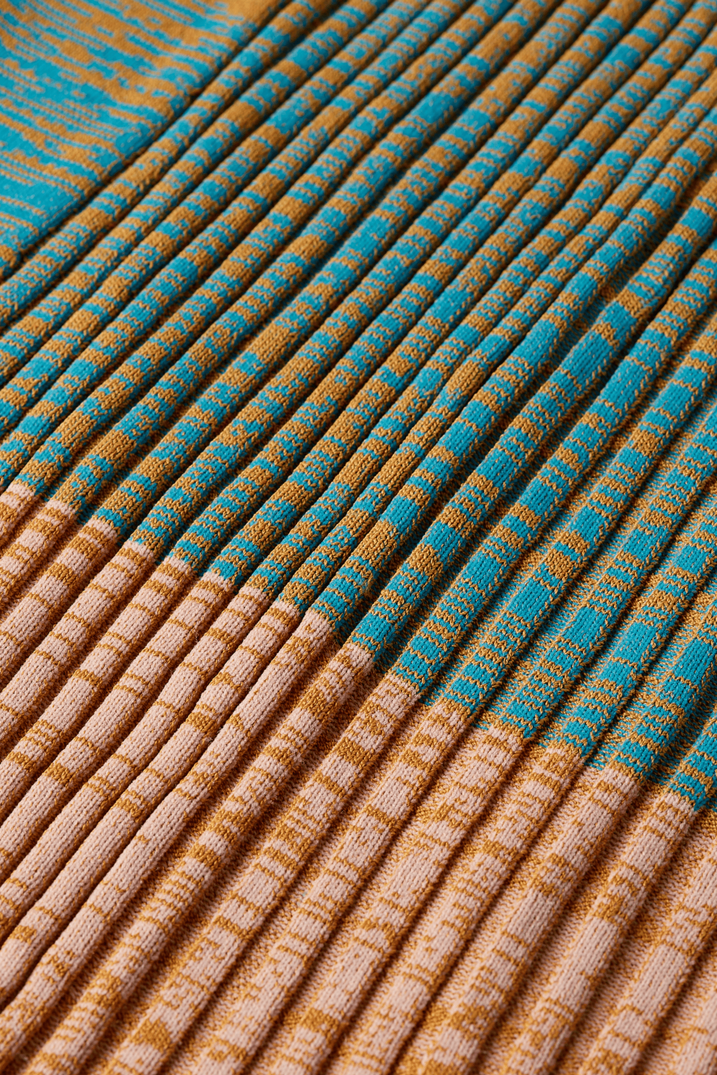 MAXI RIBBED KNITTED SKIRT TAHITIAN TEAL 3