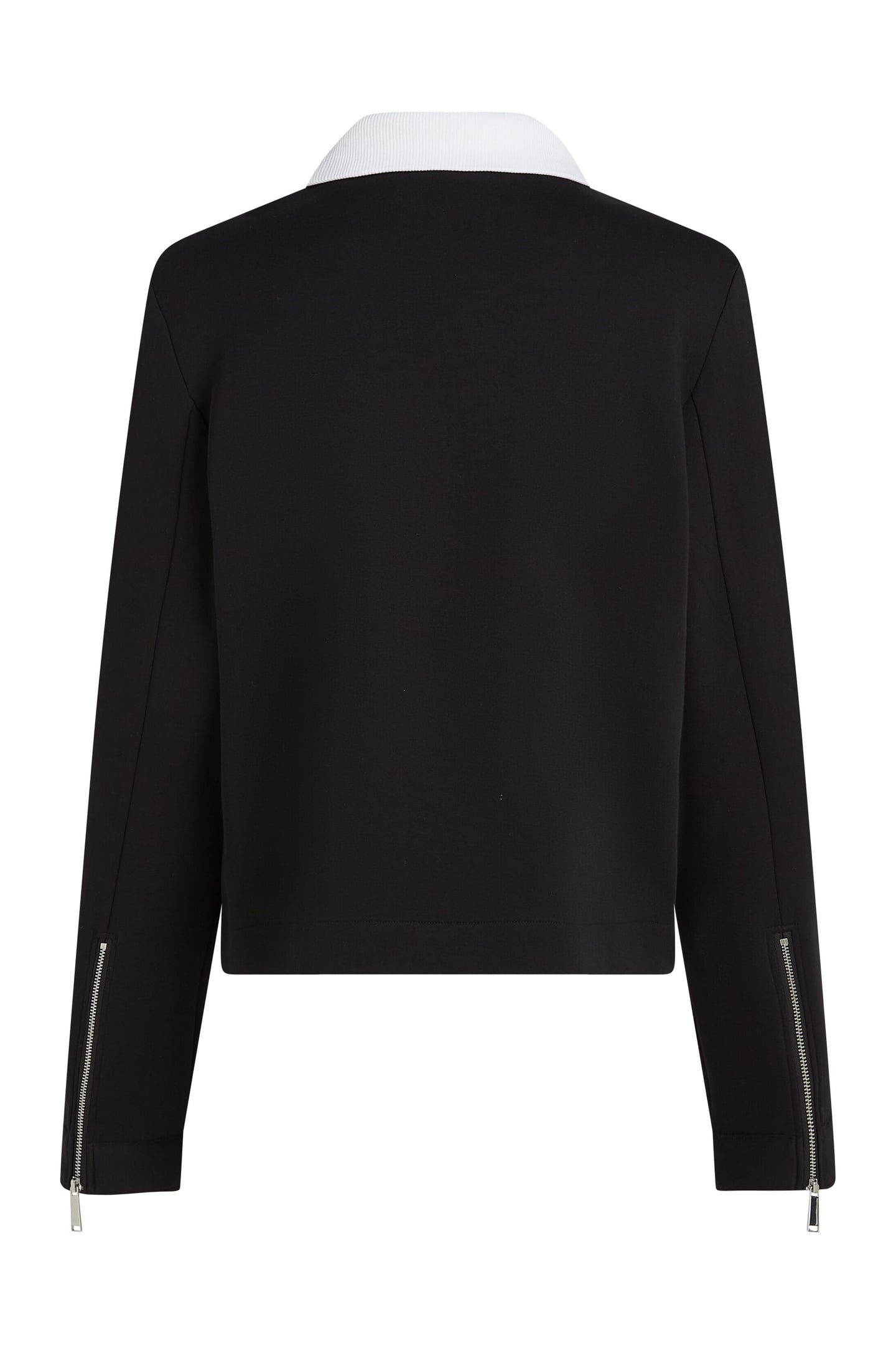 BW TWO WAY ZIP UP WHITE/BLACK 5