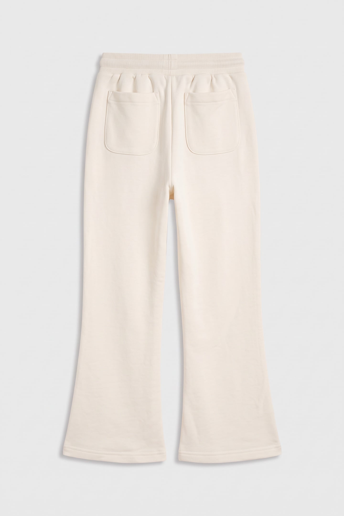 KIDS GIRLS SHIELD STRAIGHT LEG SWEATPANTS CREAM 3