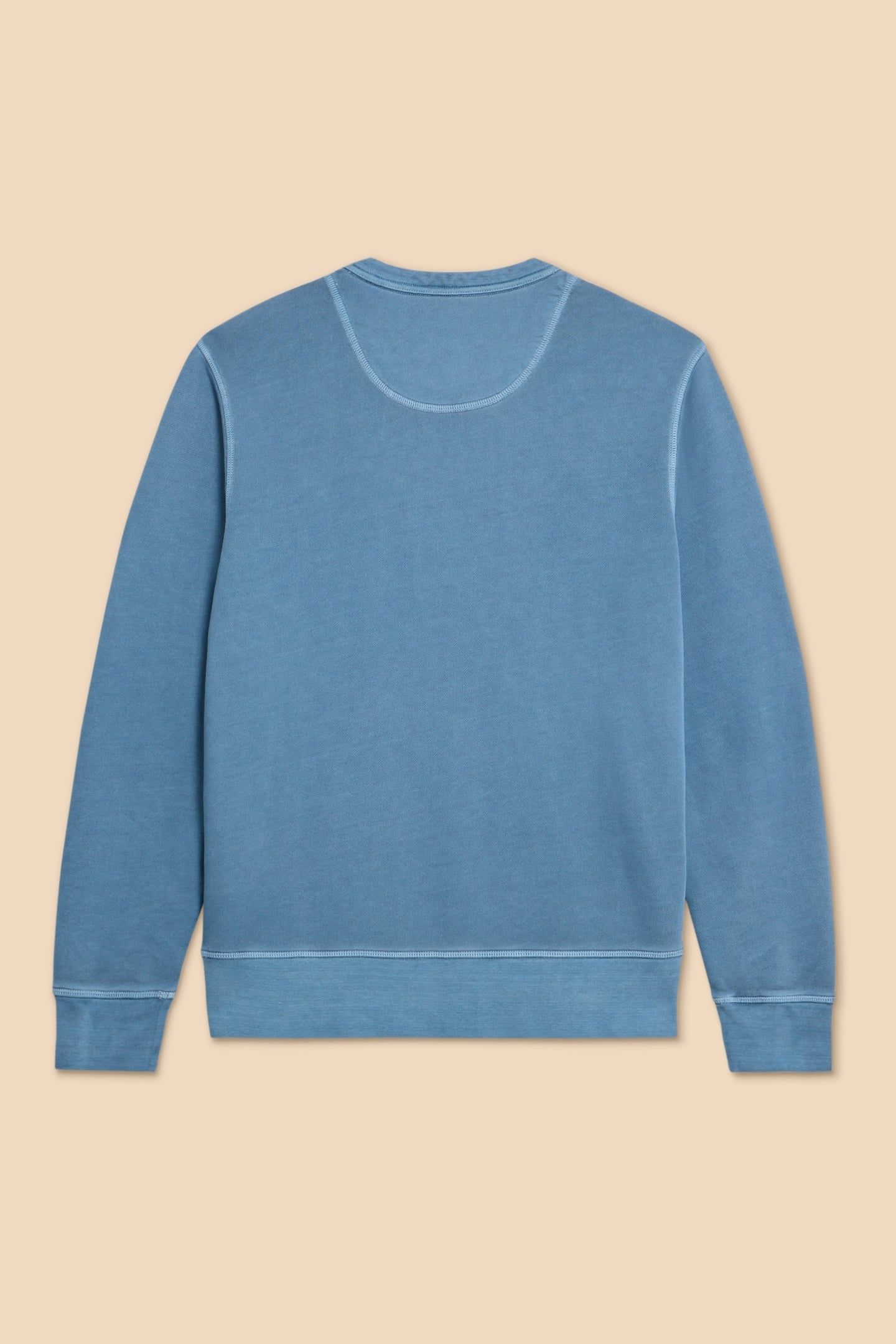 CREW NECK SWEAT MID BLUE 3