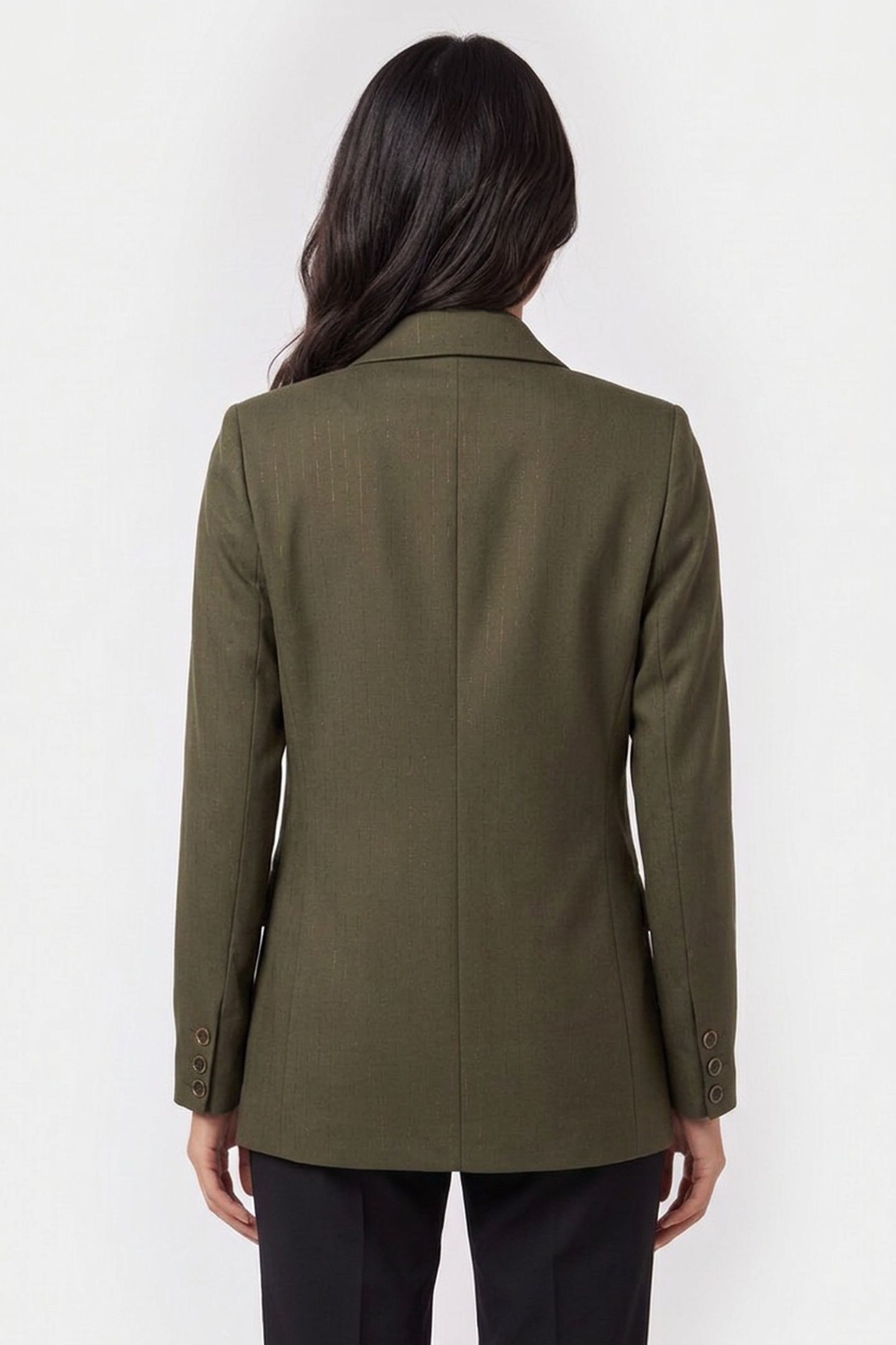 VILLON - GREEN SUIT JACKET WITH LUREX TENNIS STRIPES 2