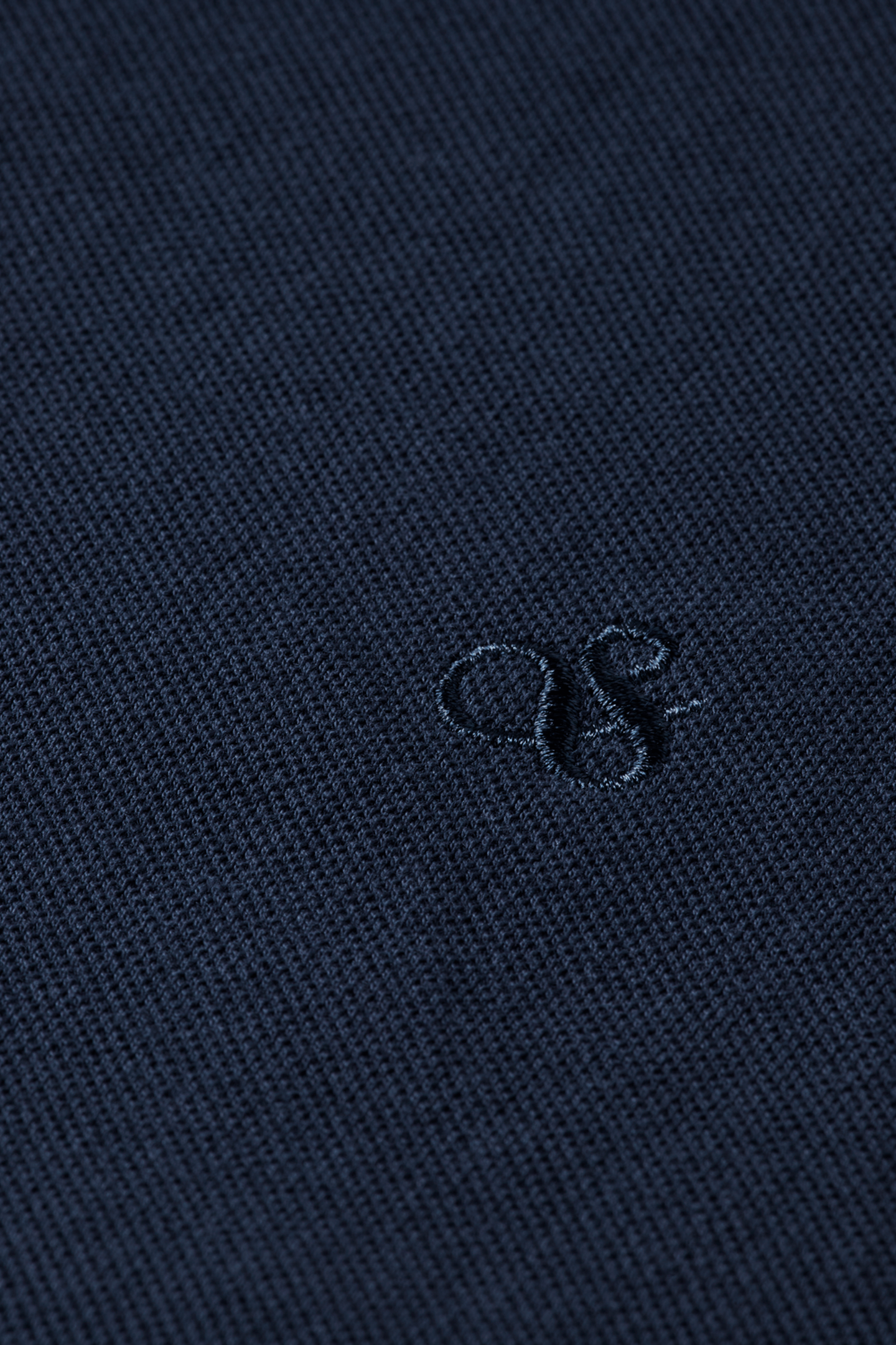 CHEST LOGO REGULAR-FIT PIQUE POLO NAVY 7