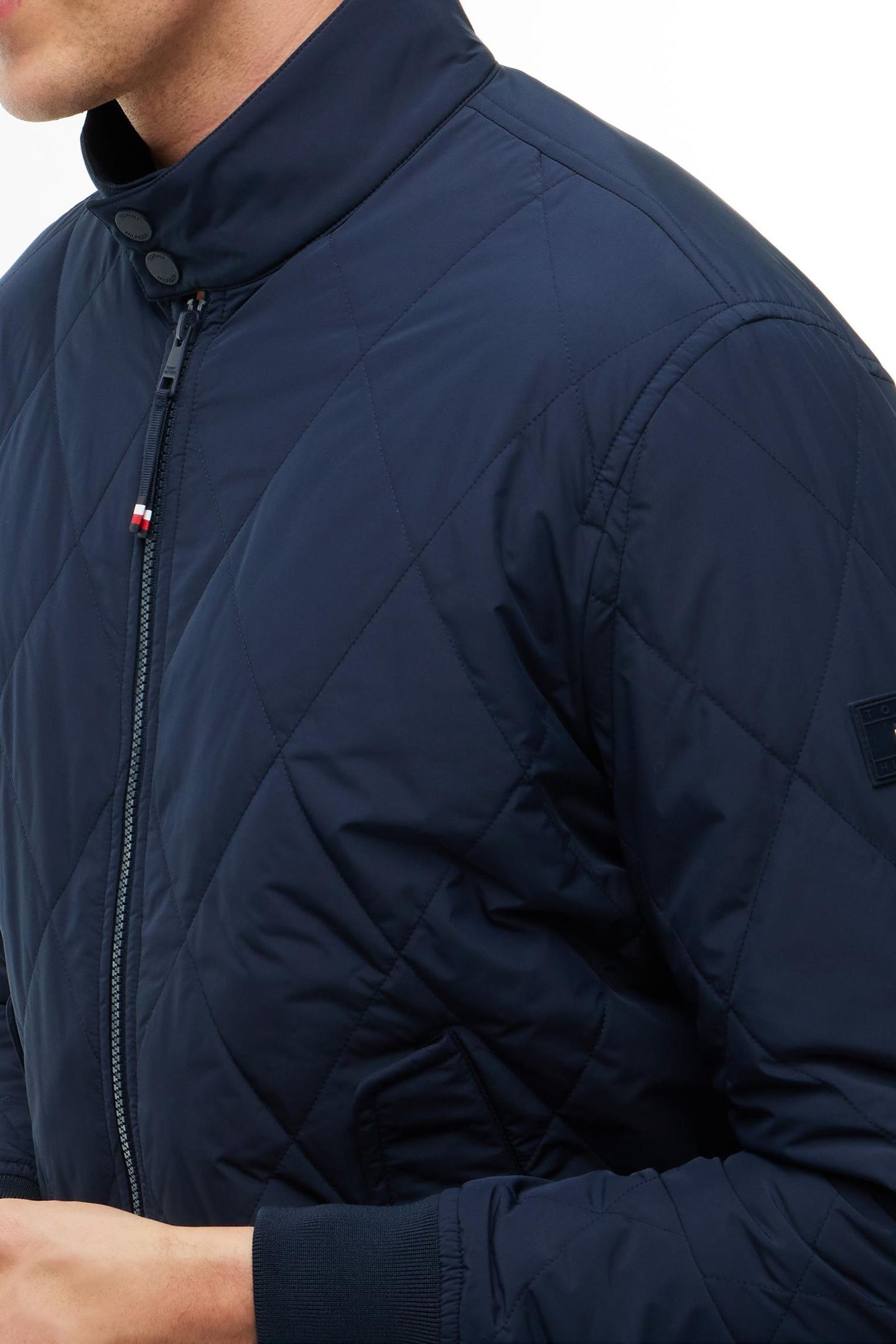 PACKABLE QUILTED HARRINGTON JACKET BLUE 5