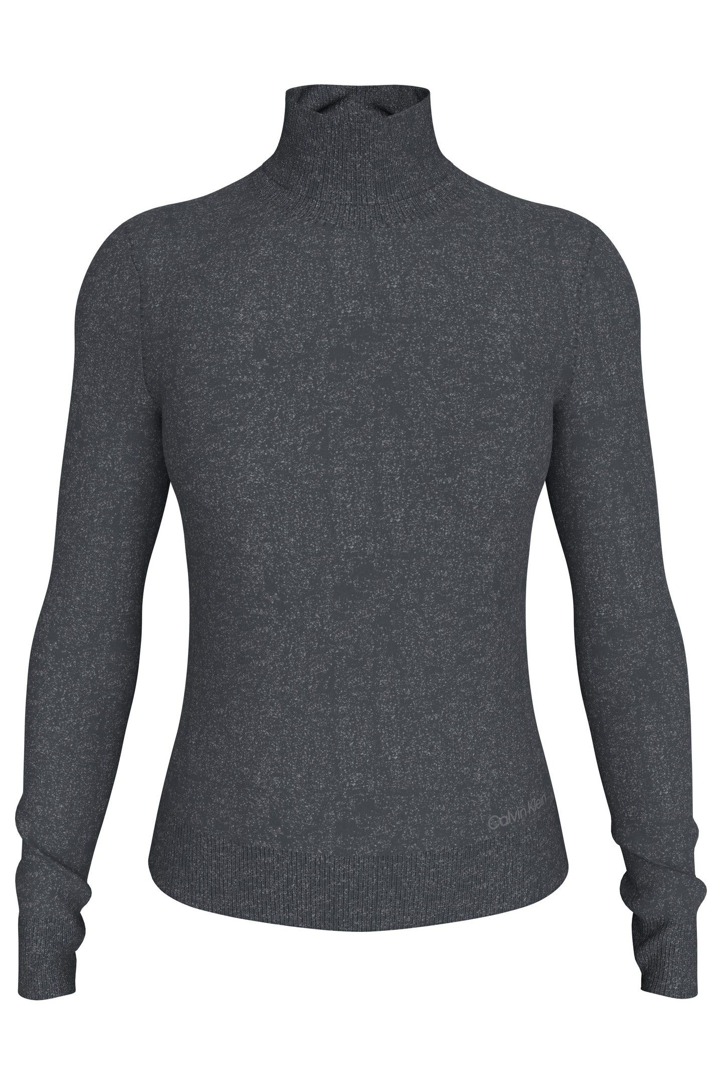 MERINO LUREX T NECK COAL 2