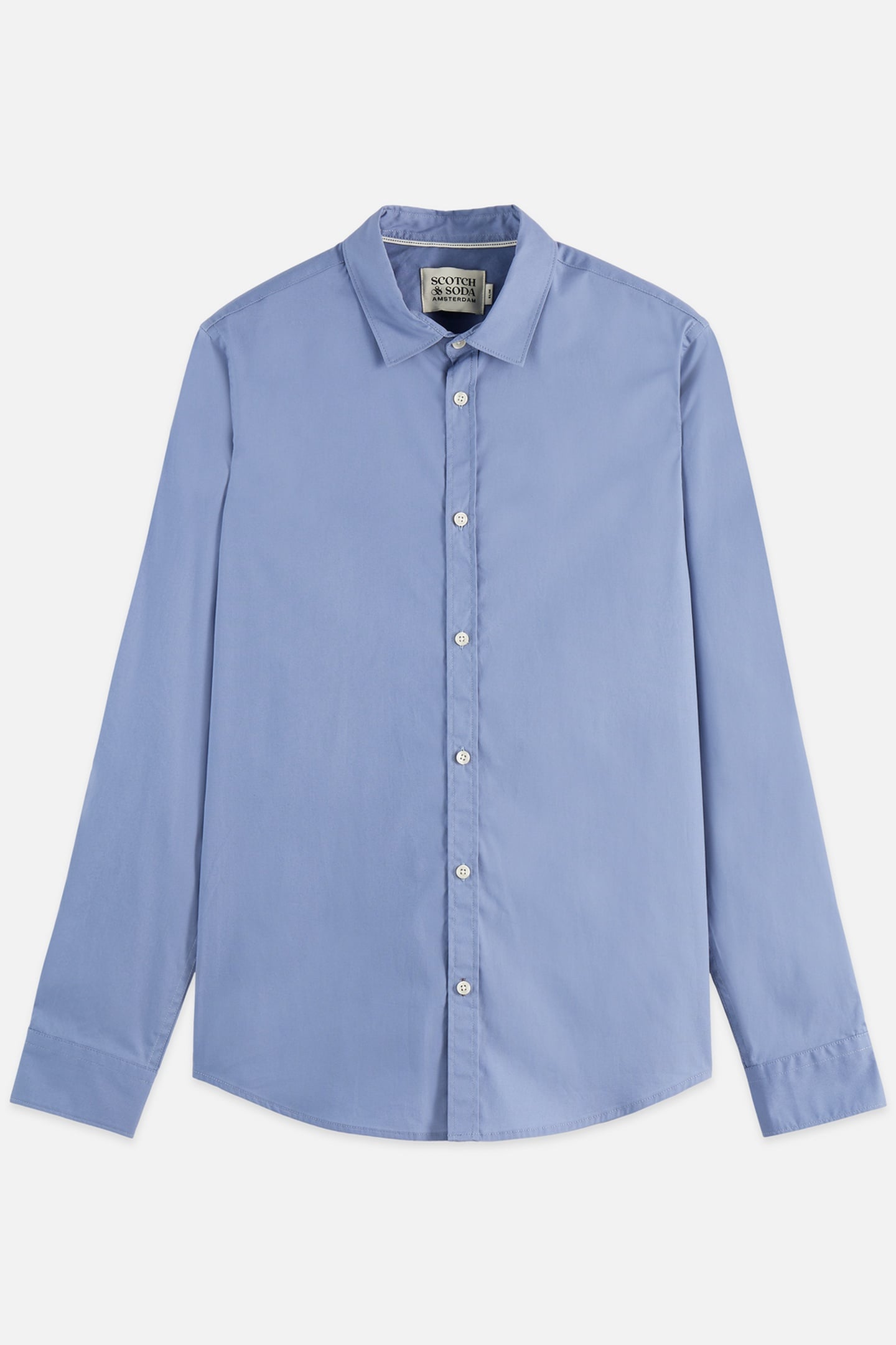 SEASONAL CORE COTTON POPLIN SLIM-FIT SHIRT NAVY 1