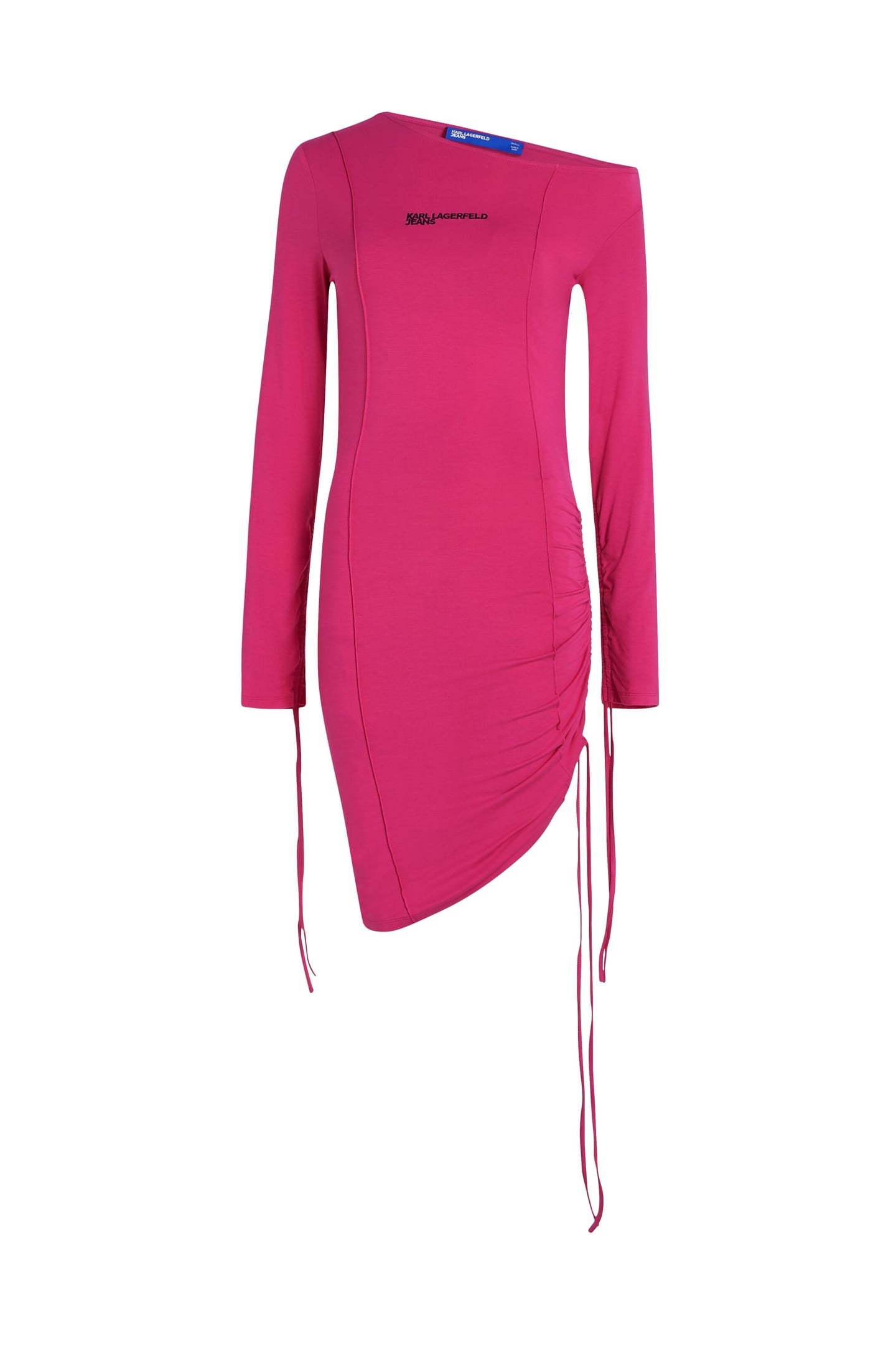 KLJ OFF SHOULDER JERSEY DRESS VERY BERRY 4