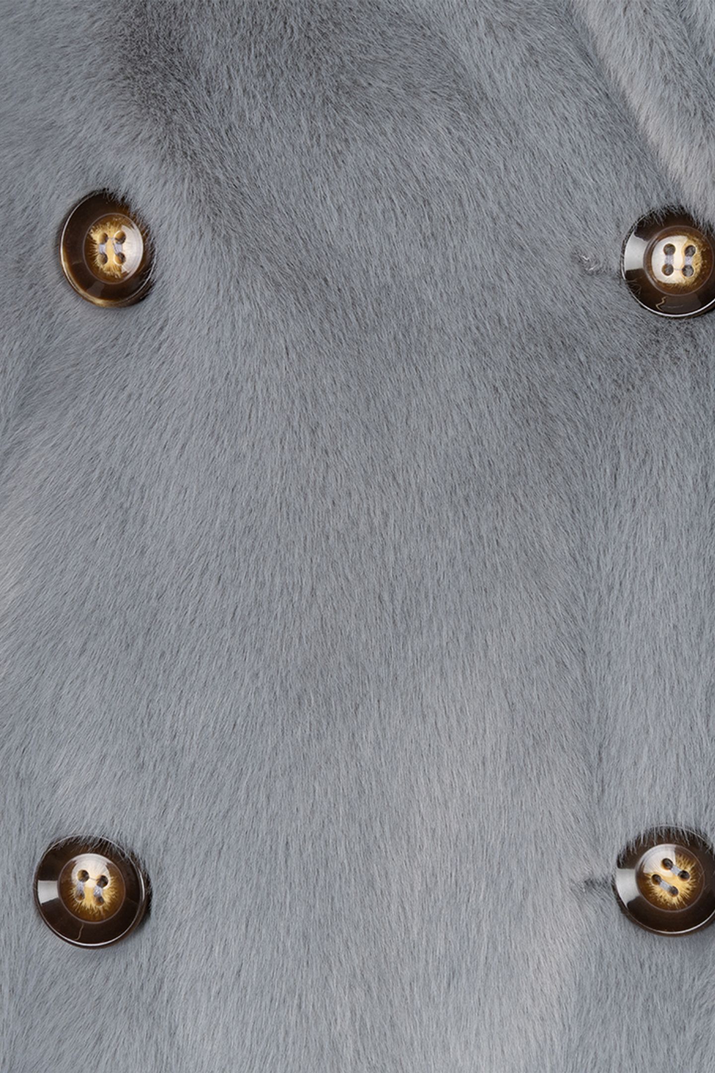 COAT SHAWL COLLAR FAKE FUR GREY 6