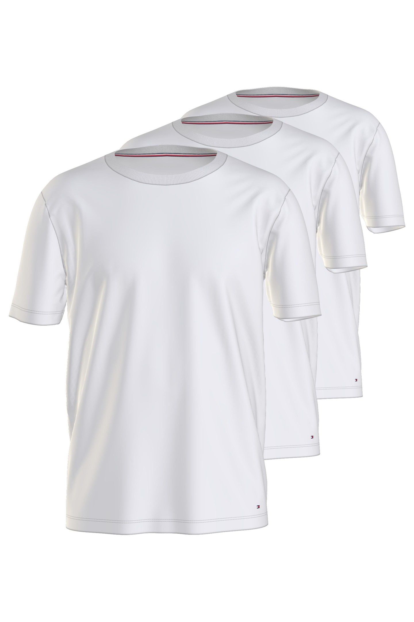 STRETCH CN TEE SS 3-PACK WHITE/WHITE/WHITE 1