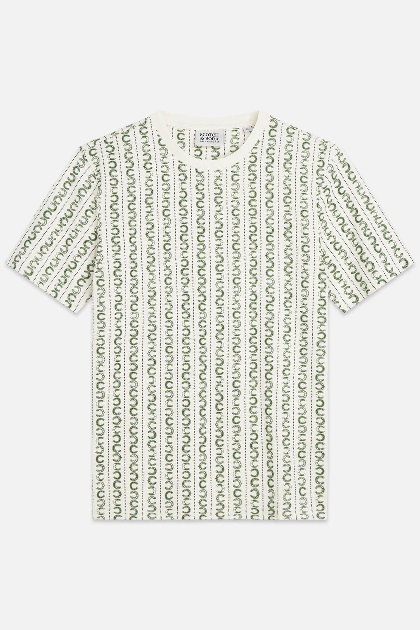 MICROPRINTED REGULARFIT TSHIRT LIGHT BEIGE 2