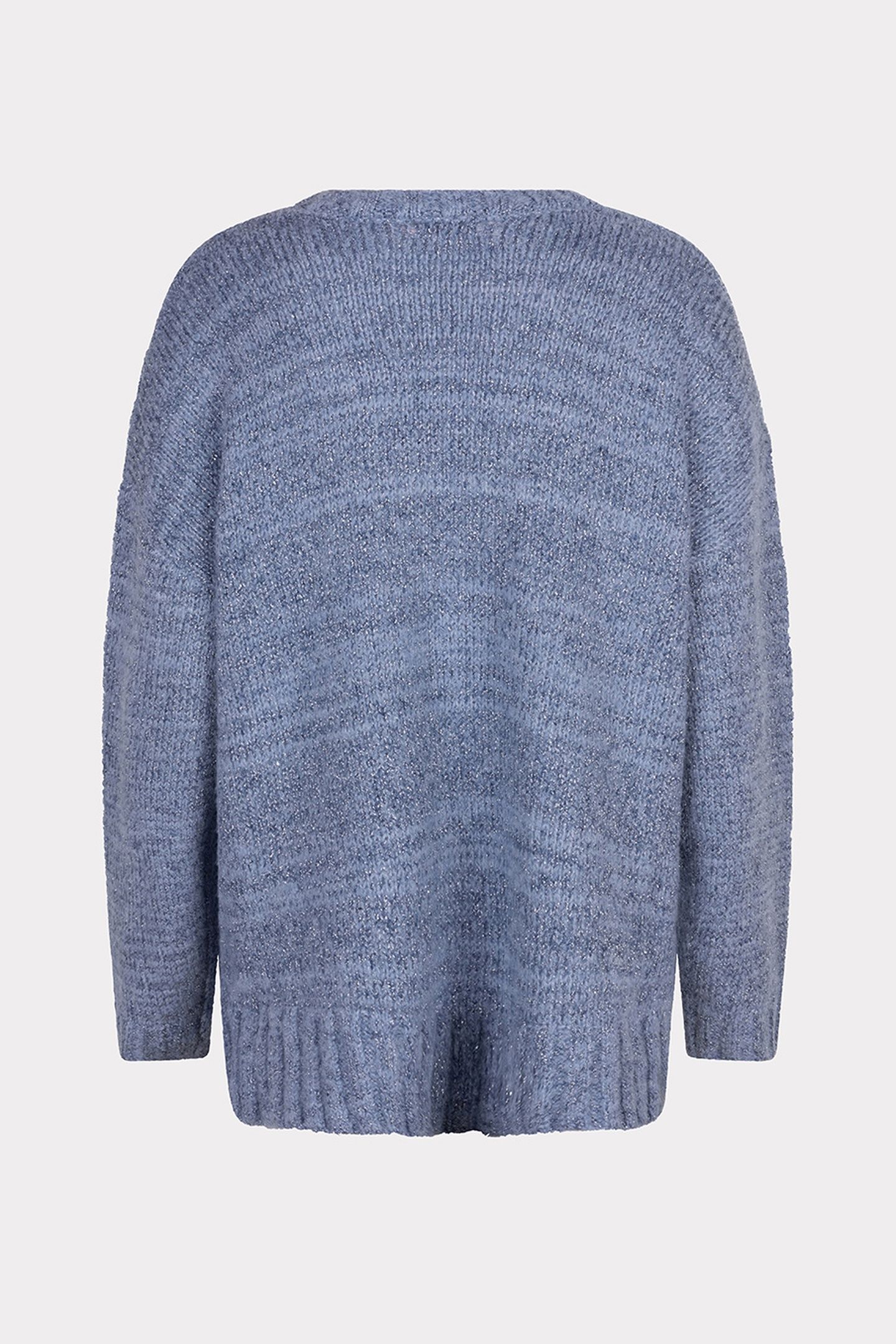 SWEATER V-NECK LUREX BLUE 5