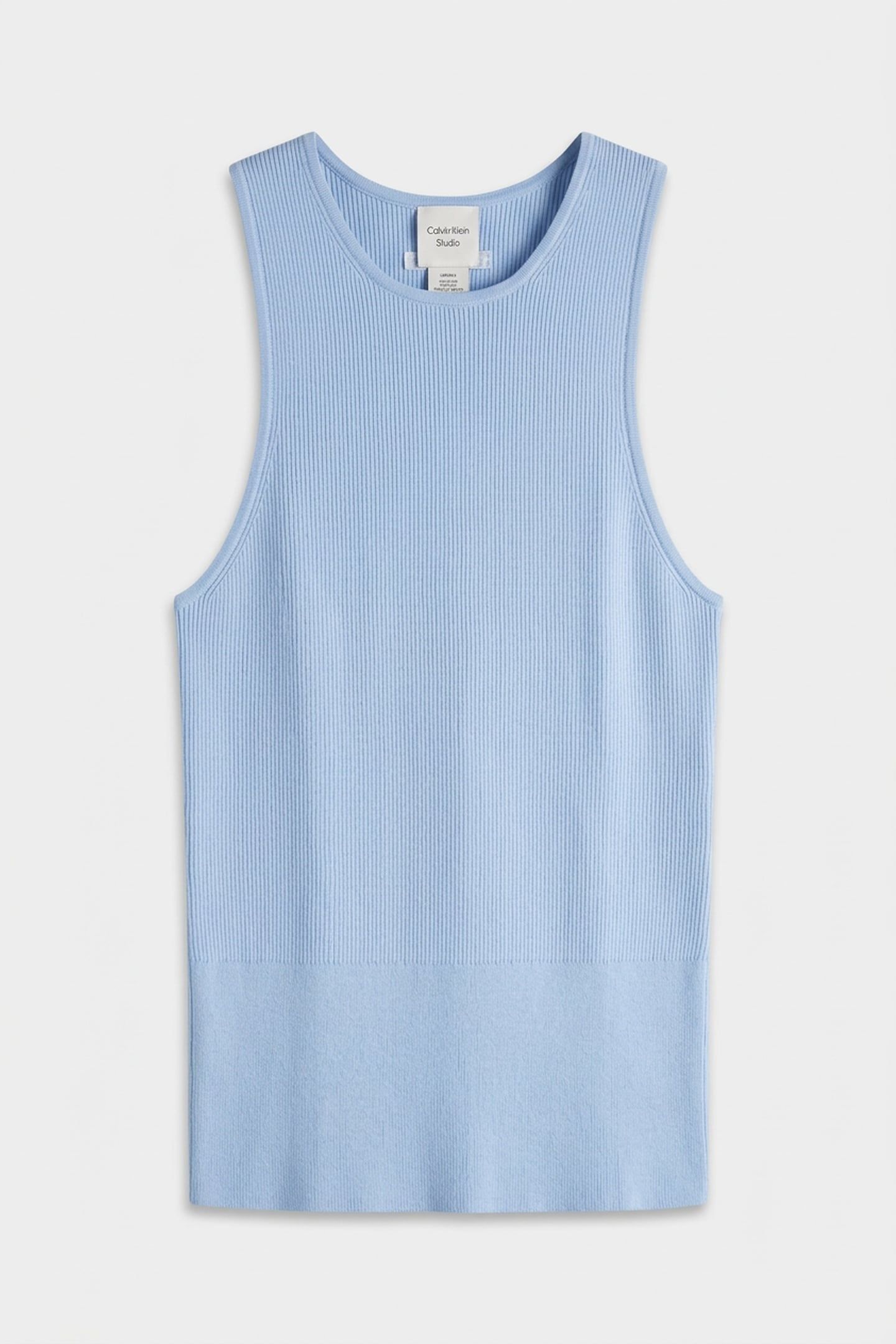 VISCOSE SILK TANK CERULEAN 3