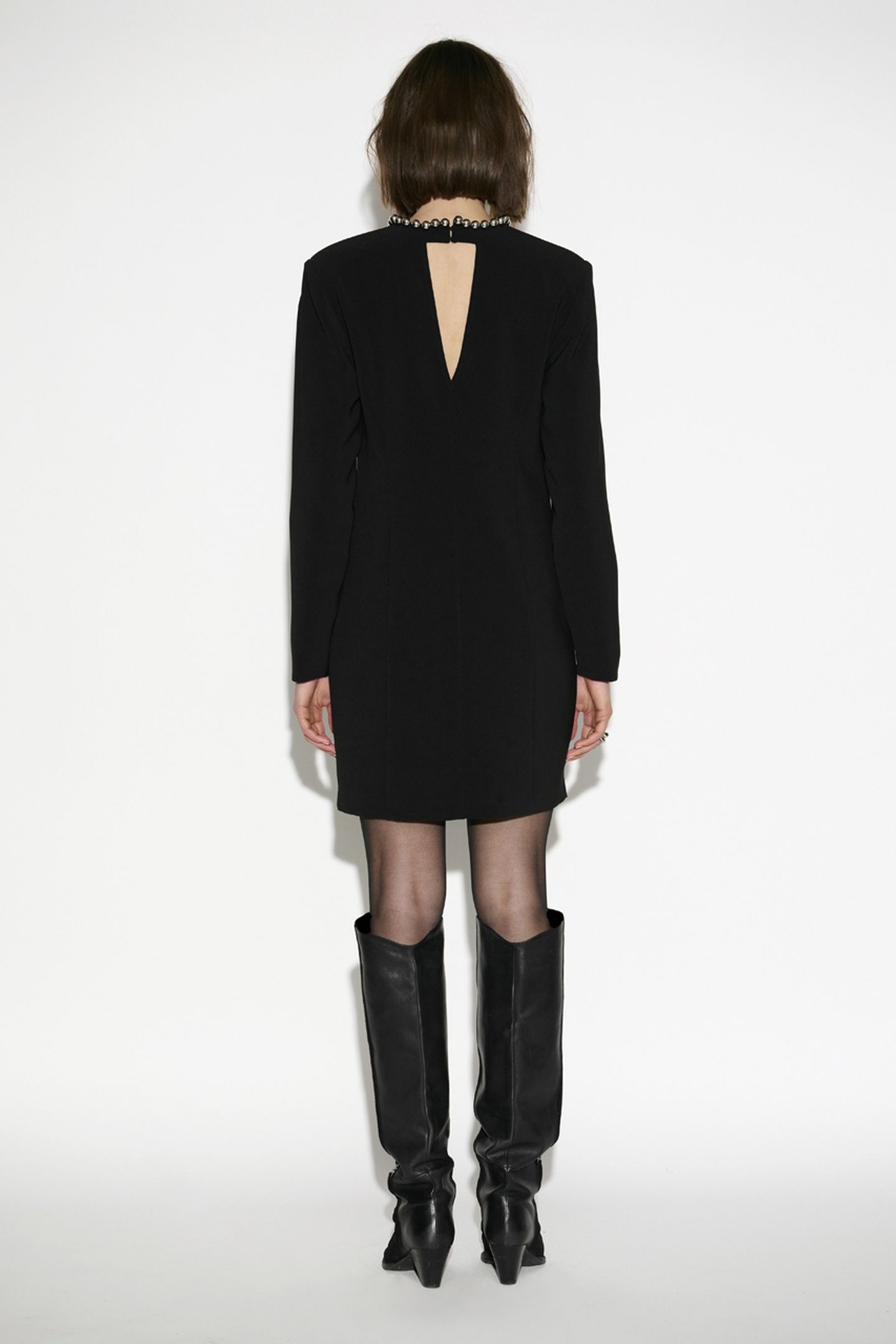 VEON BEAD DRESS RAVEN 3