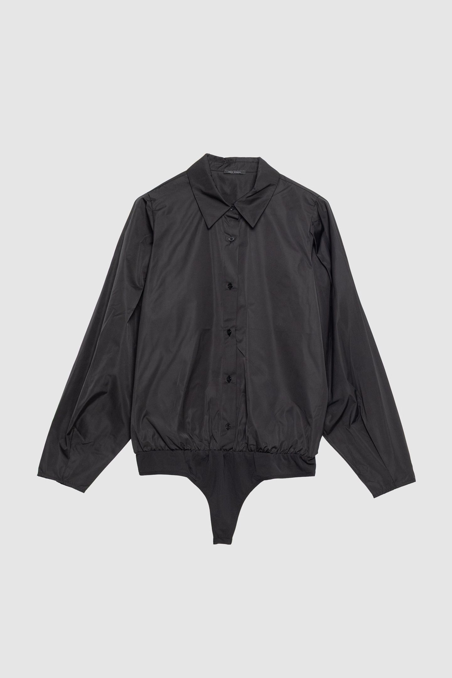 BLACK SATIN TAFFETA BODY SHIRT 4