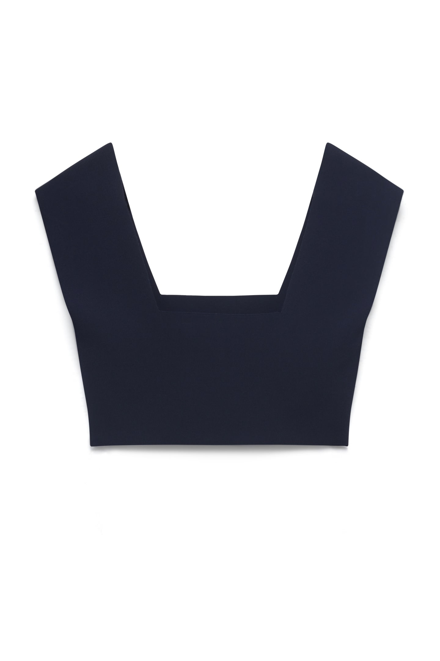 BRENHA CROPPED KNITTED VEST TOP BLUE 4