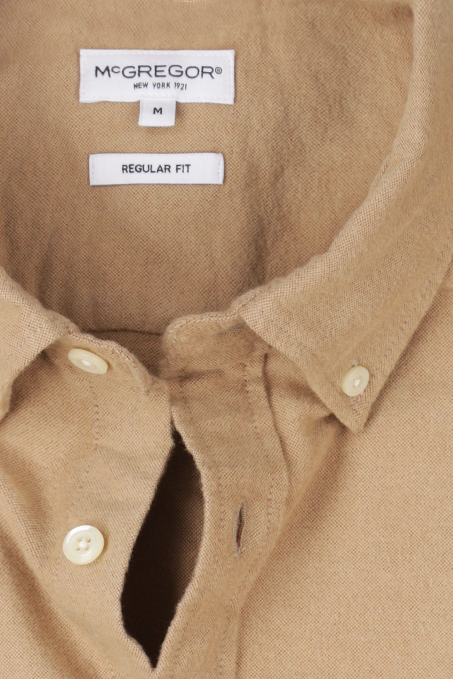 FLANNEL OXFORD SHIRT CAMEL 4