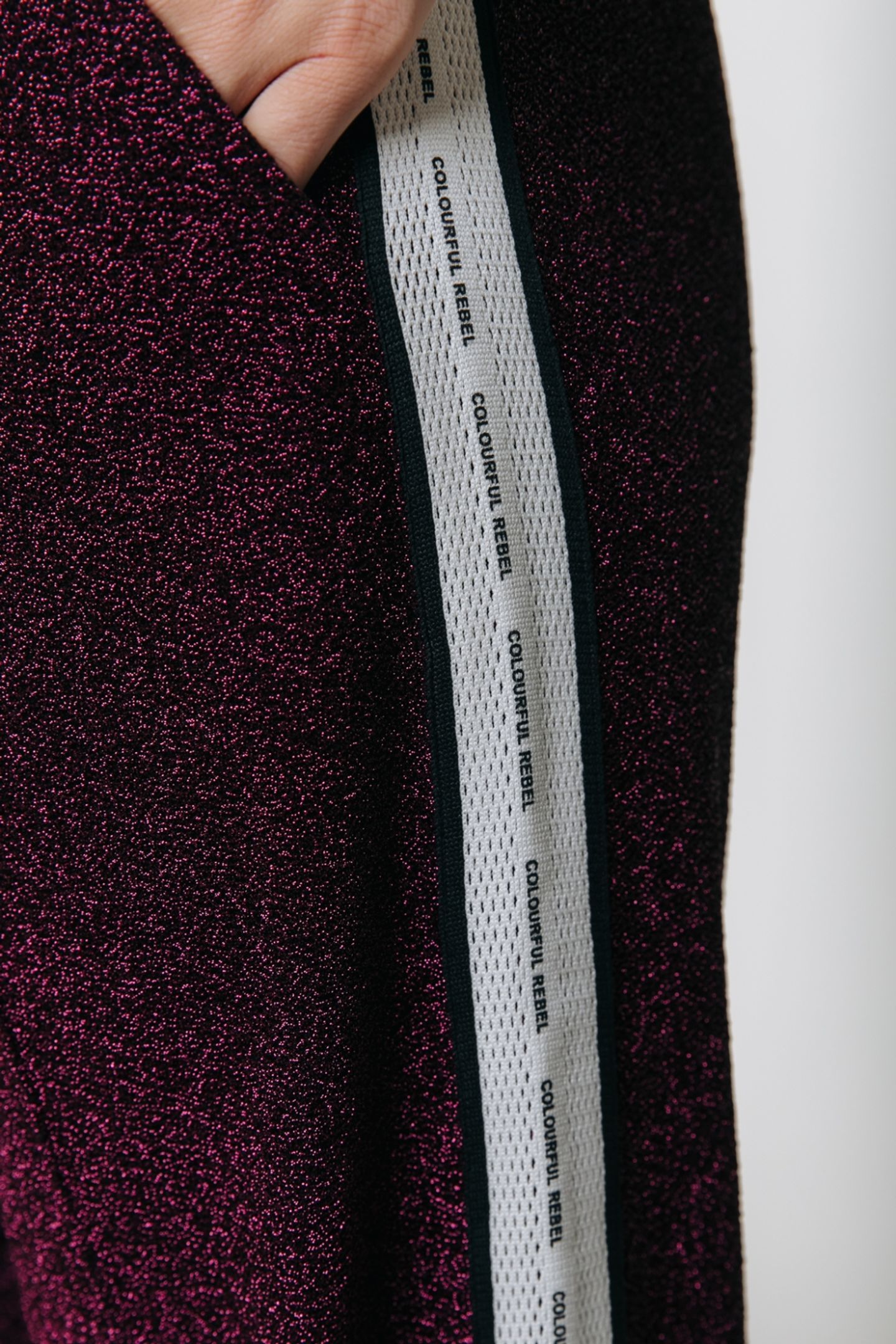 VELLA LUREX SPORT PANTS BURGUNDY 4