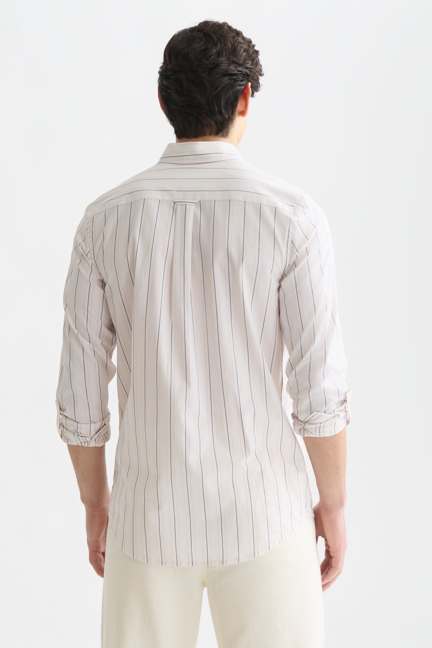 YARNDYED DOBBY REGULARFIT SHIRT WHITE TRADITIONAL 2
