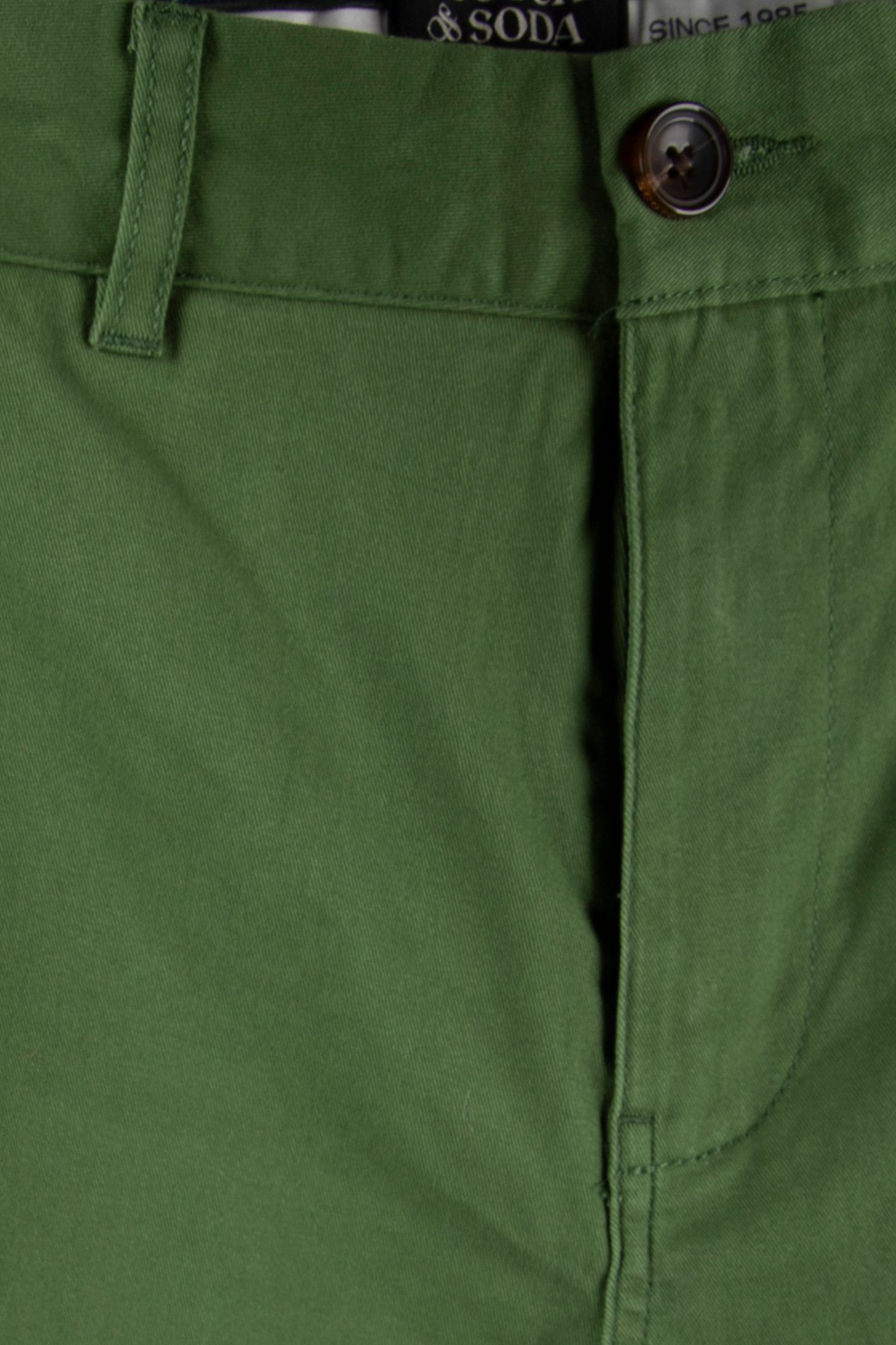 SEASONAL CORE STUART COTTONBLEND TWILL CHINO DARK GREEN 4