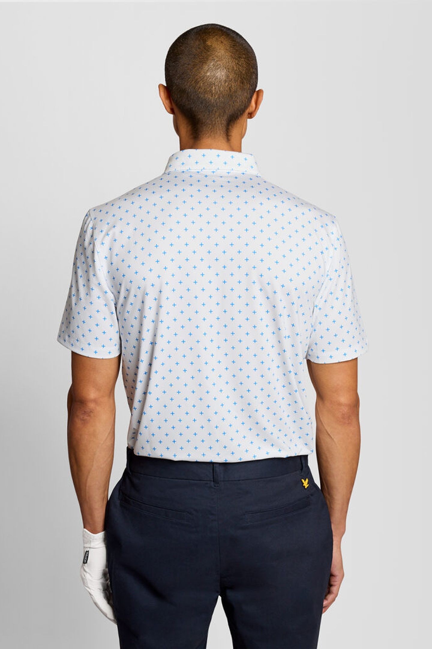 GOLF CROSS PRINT POLO WHITE 2