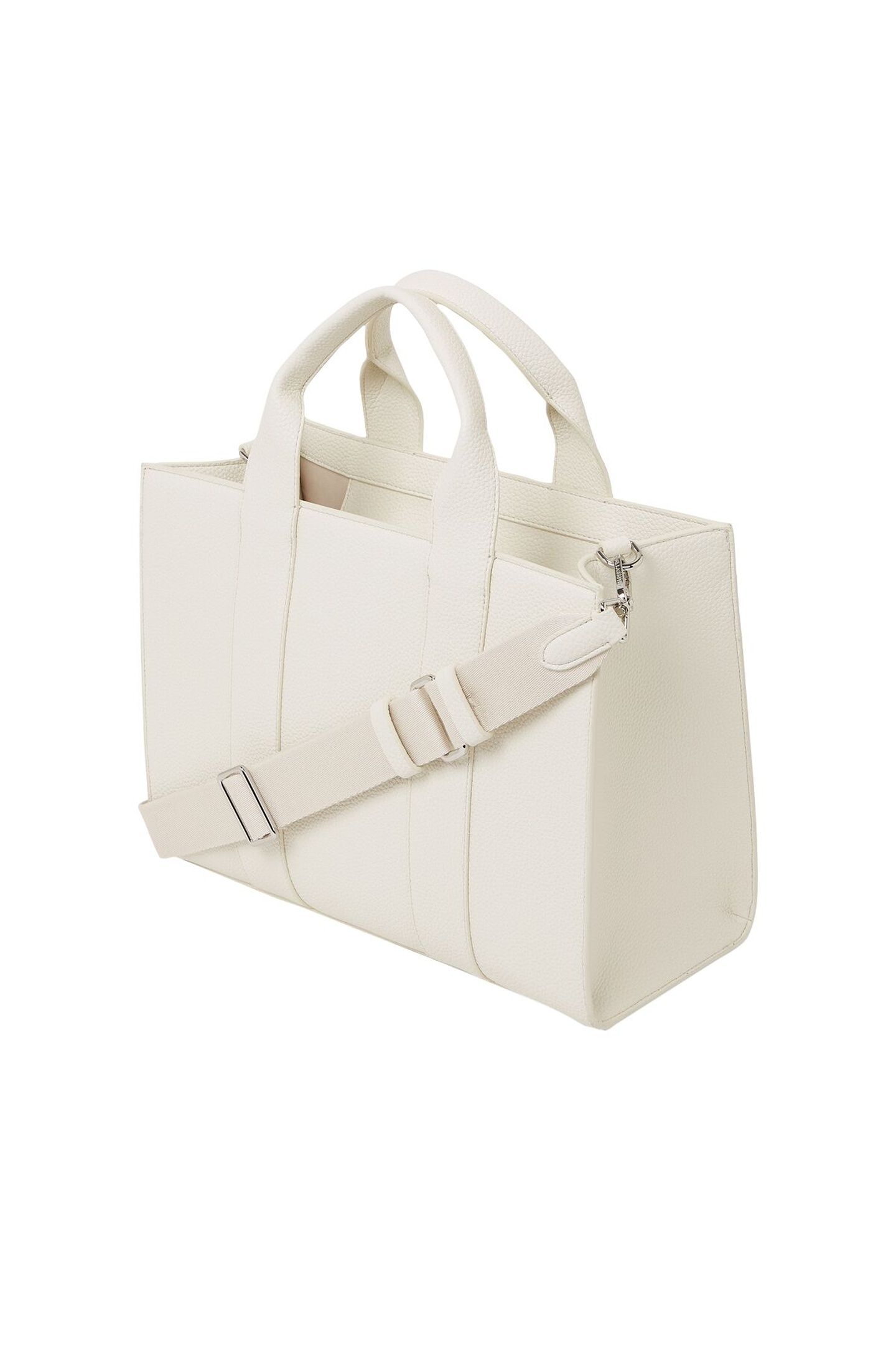 K/RSG MD SQUARE TOTE PEB EMB OFF WHITE 2