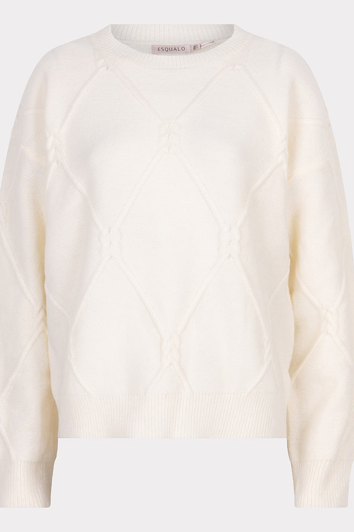 SWEATER CABLE SQUARE OFF WHITE 4