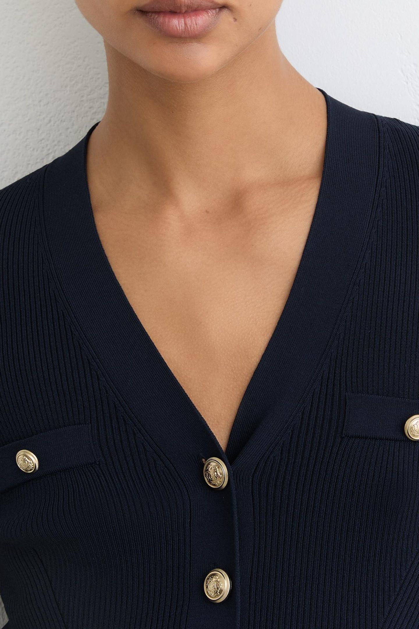 KNITTED MINI DRESS NAVY 6