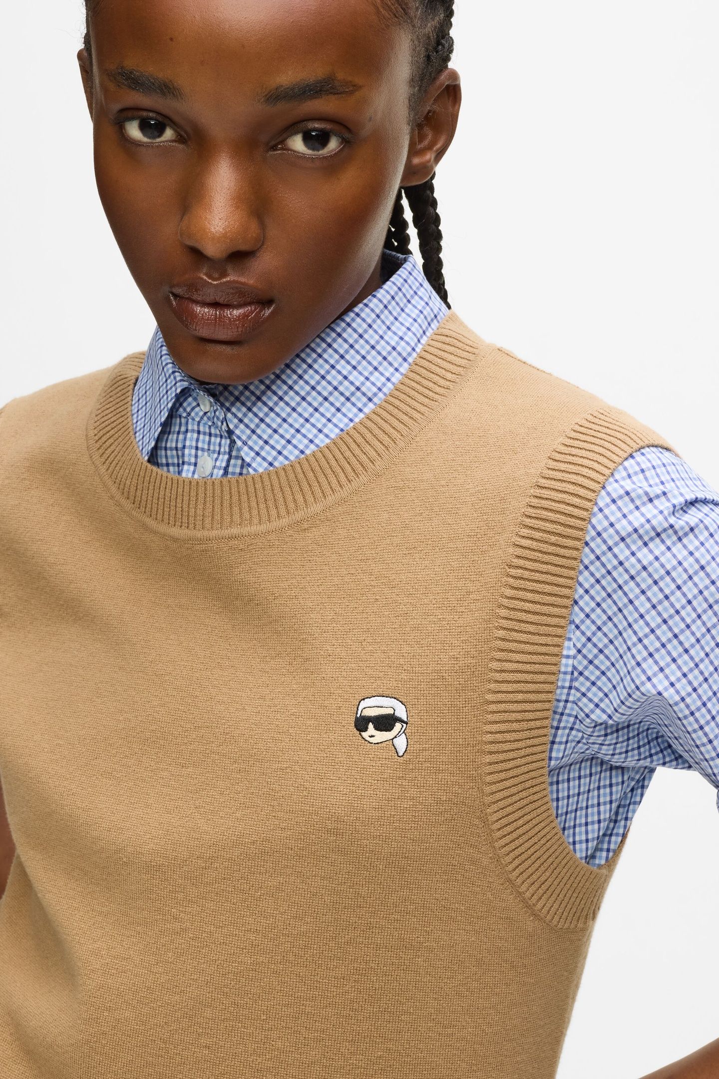 IKON KNIT VEST NOUGAT 6