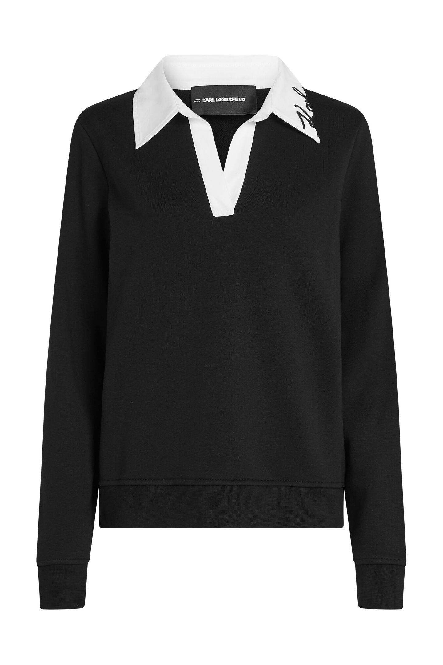 SIGNATURE COLLAR SWEATSHIRT BLACK 4