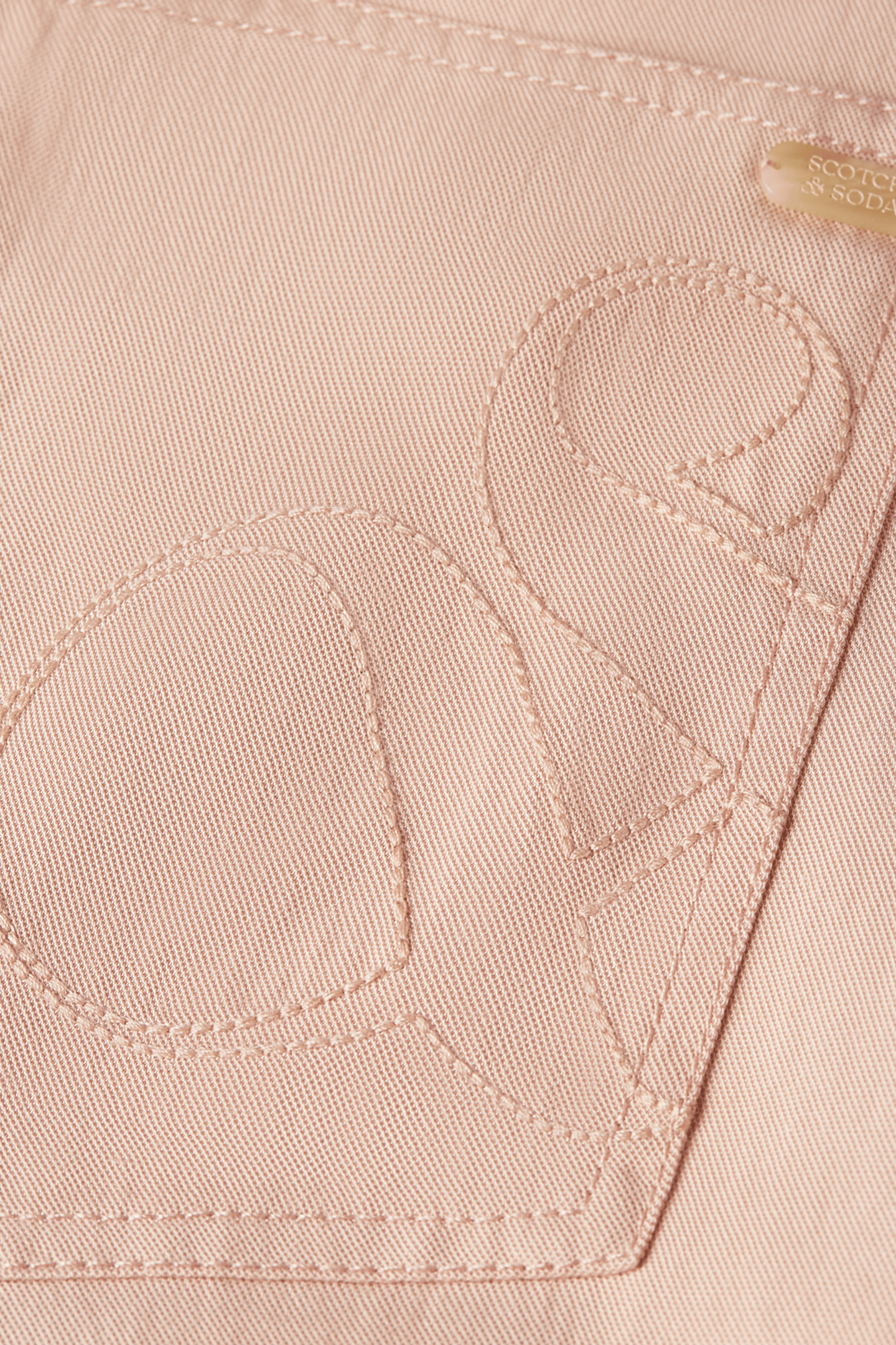 LOTUS - TWILL HIGH RISE BARREL LEG PANTS ROSE DUST 7