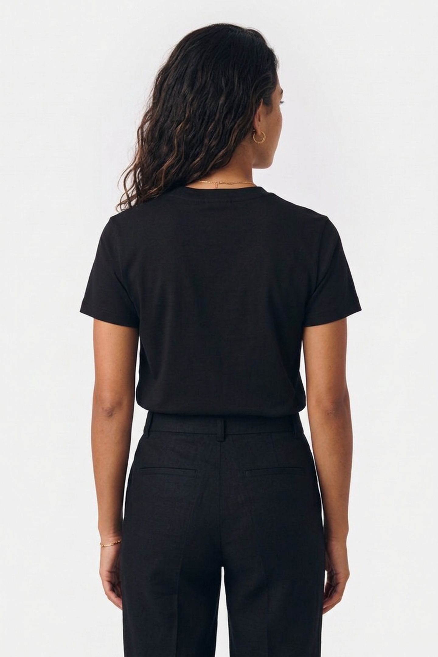 UNISEX T-SHIRT STANDARD EMBROIDERED BLACK 3