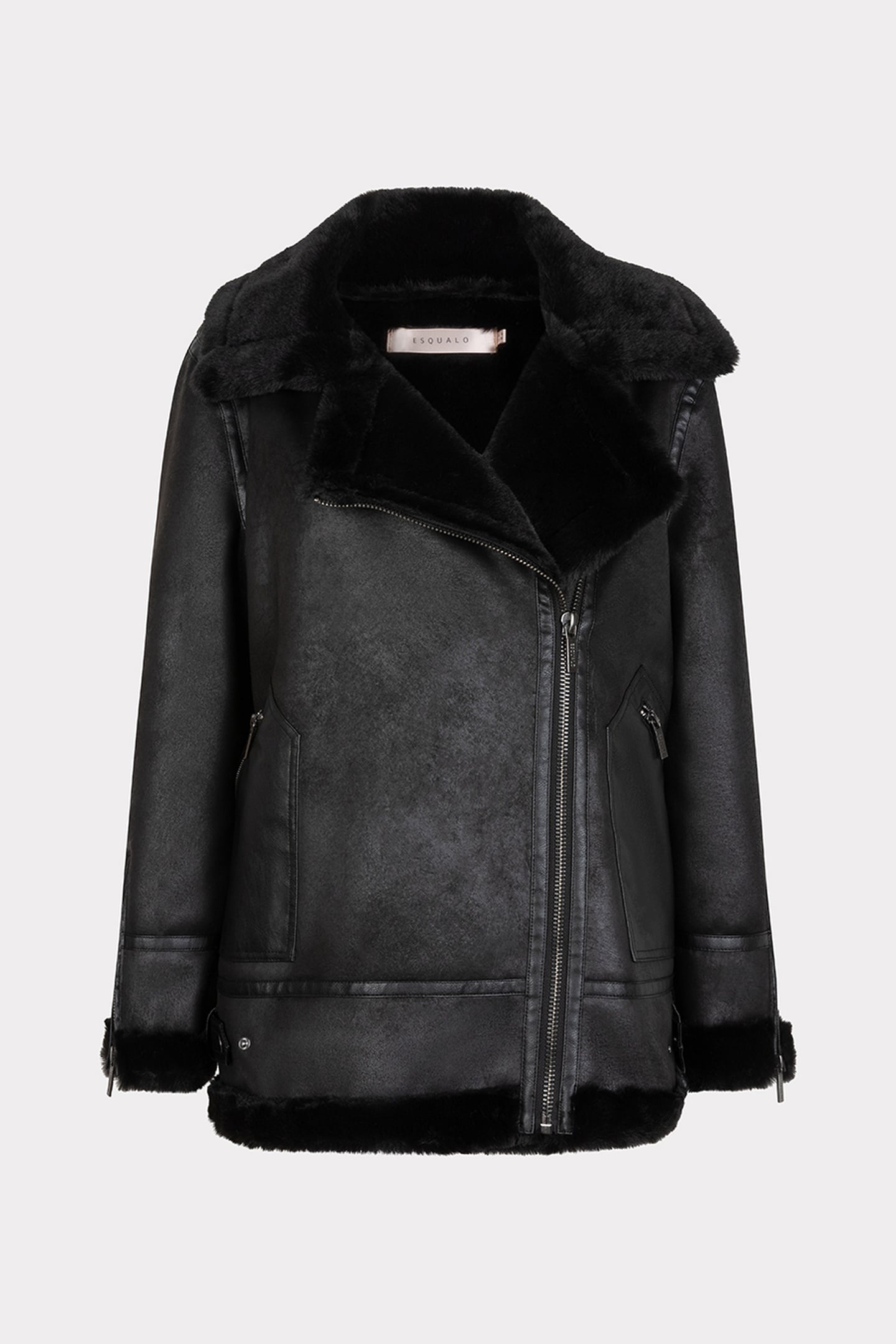 JACKET SUEDINE LONG BLACK 5