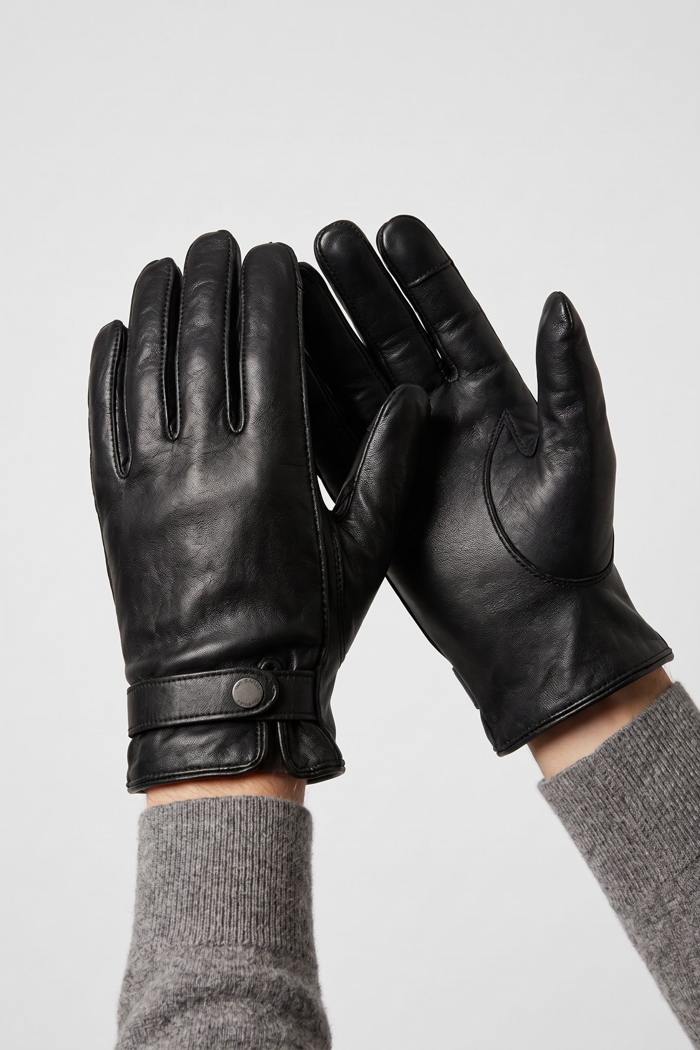 LEATHER GLOVES BLACK 1