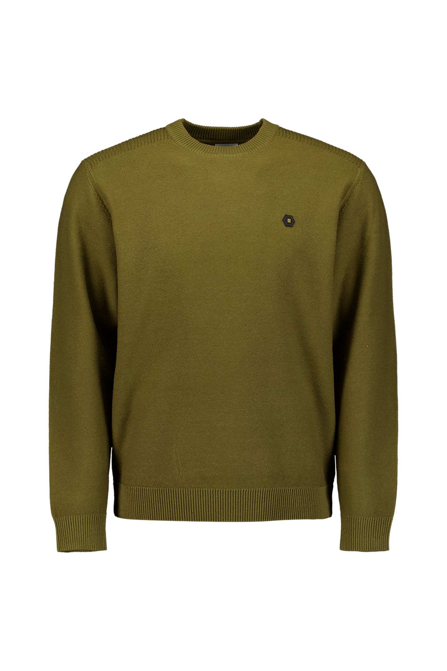PULLOVER CREWNECK SHOULDER DETAIL MOSS 4