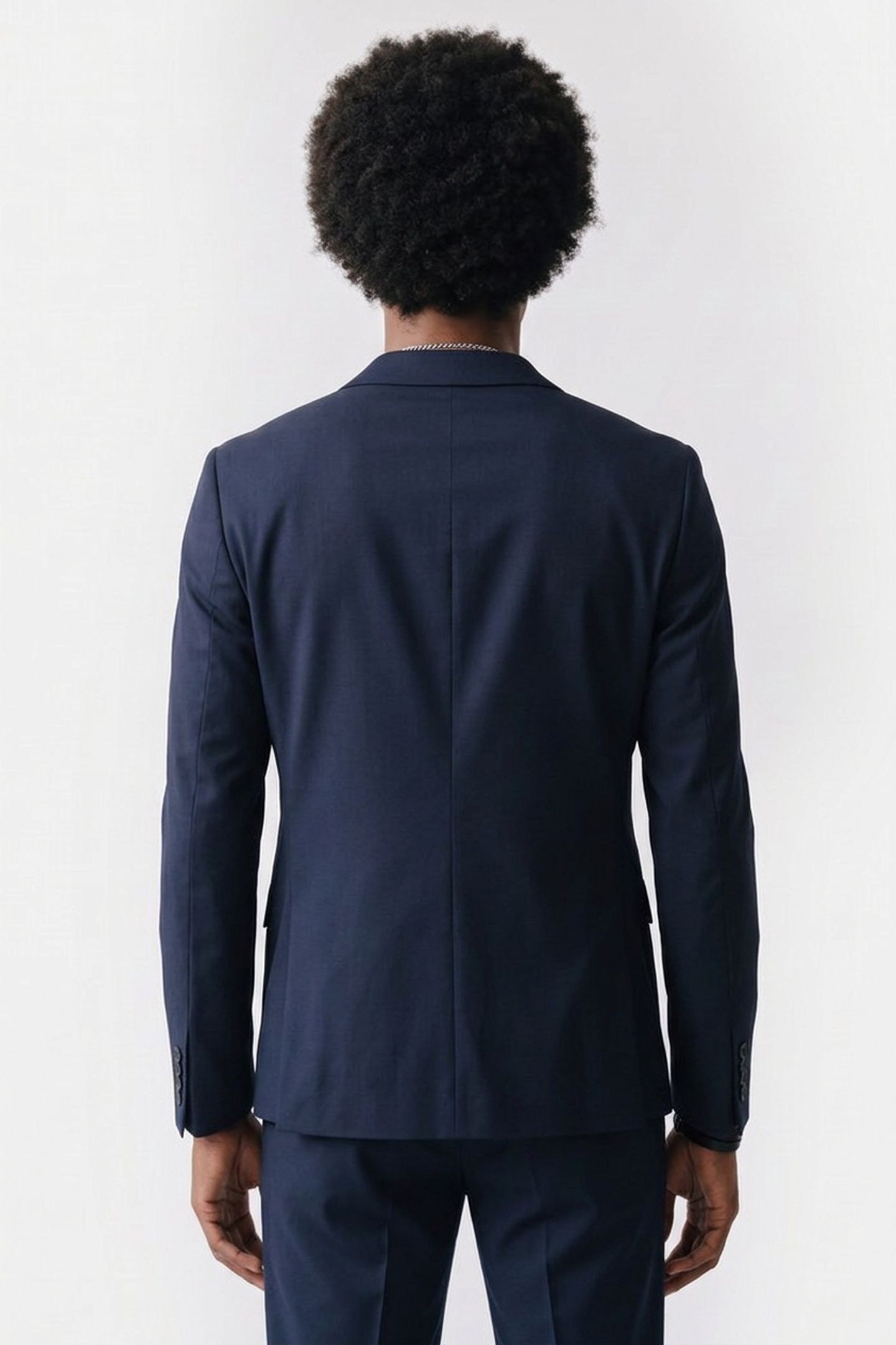 TRAVEL GABARDINE SLIM BLAZER CALVIN NAVY 2