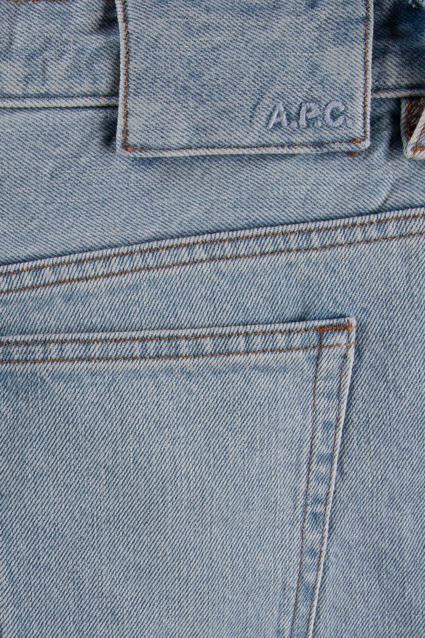 UNISEX DENIM BERMUDA SHORTS LIGHT BLUE 7
