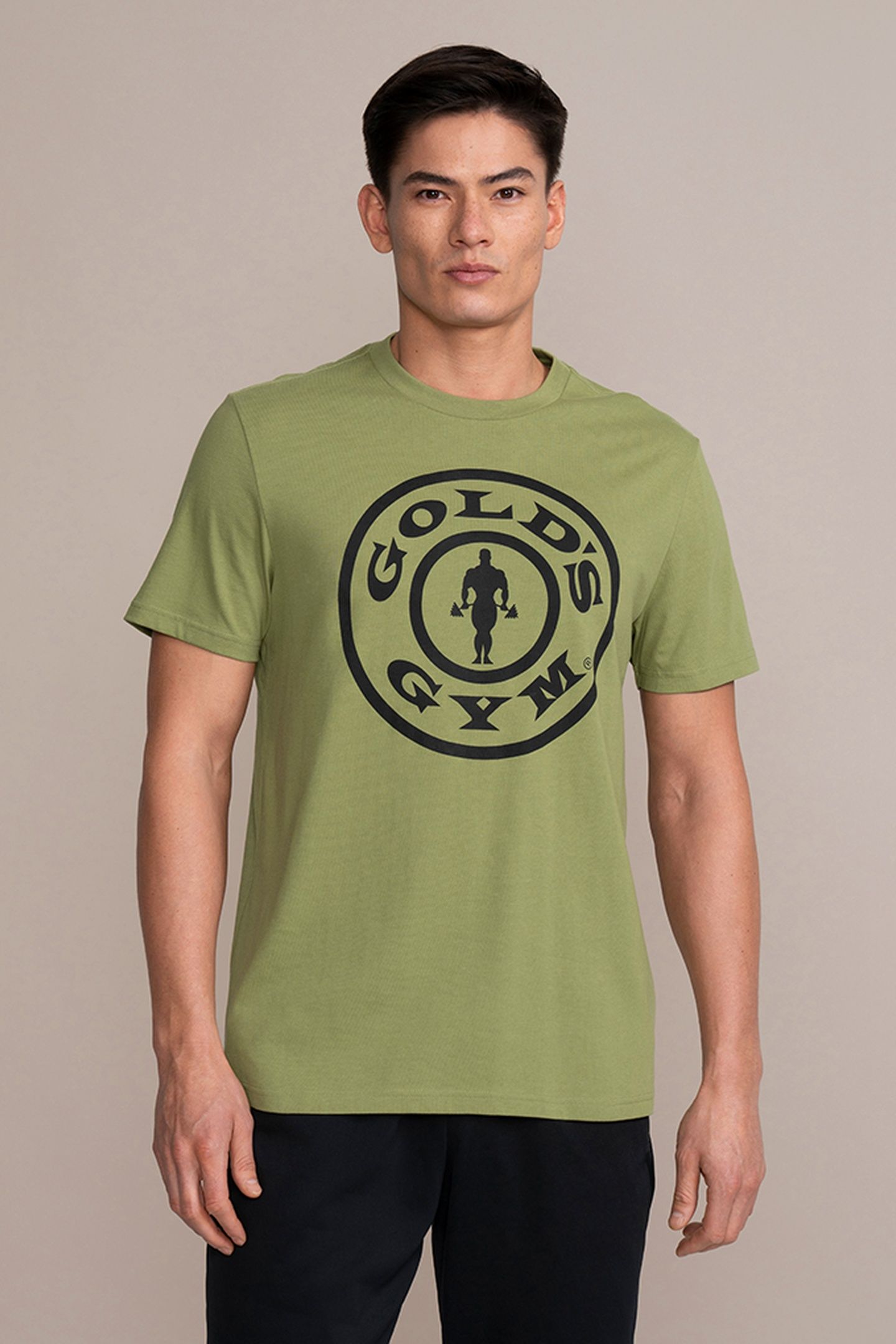WEIGHT PLATE CREW NECK TEE OLIVE 1
