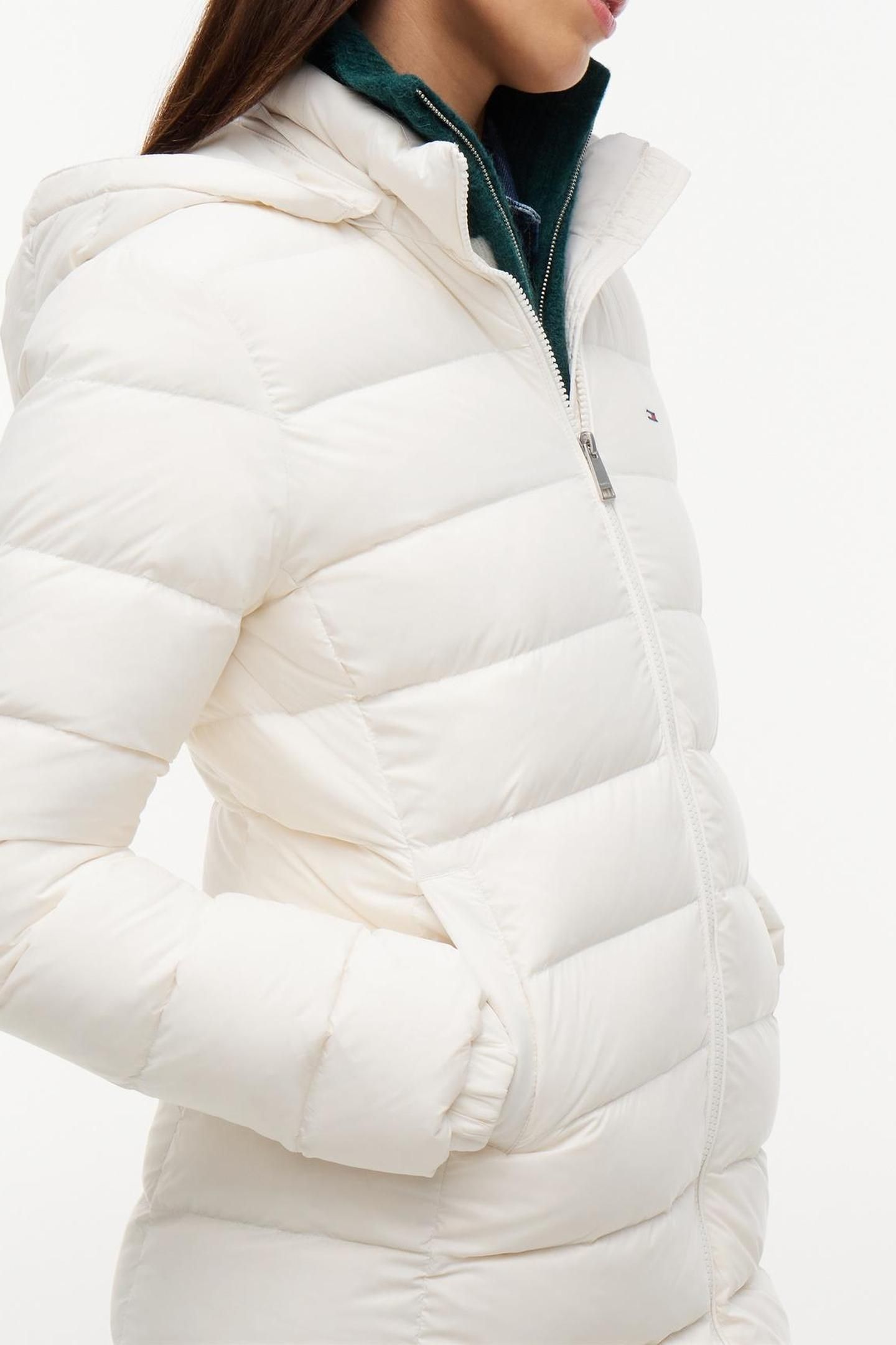 ESSENTIAL HOODED COAT WHITE 8