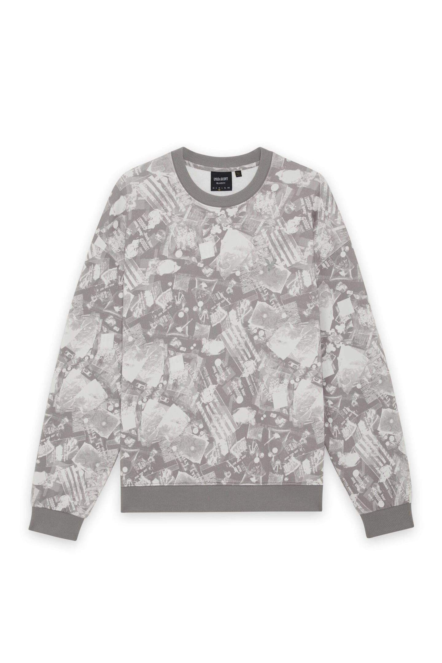 INDUSTRIAL PRINT SWEATSHIRT COLD GREY 4
