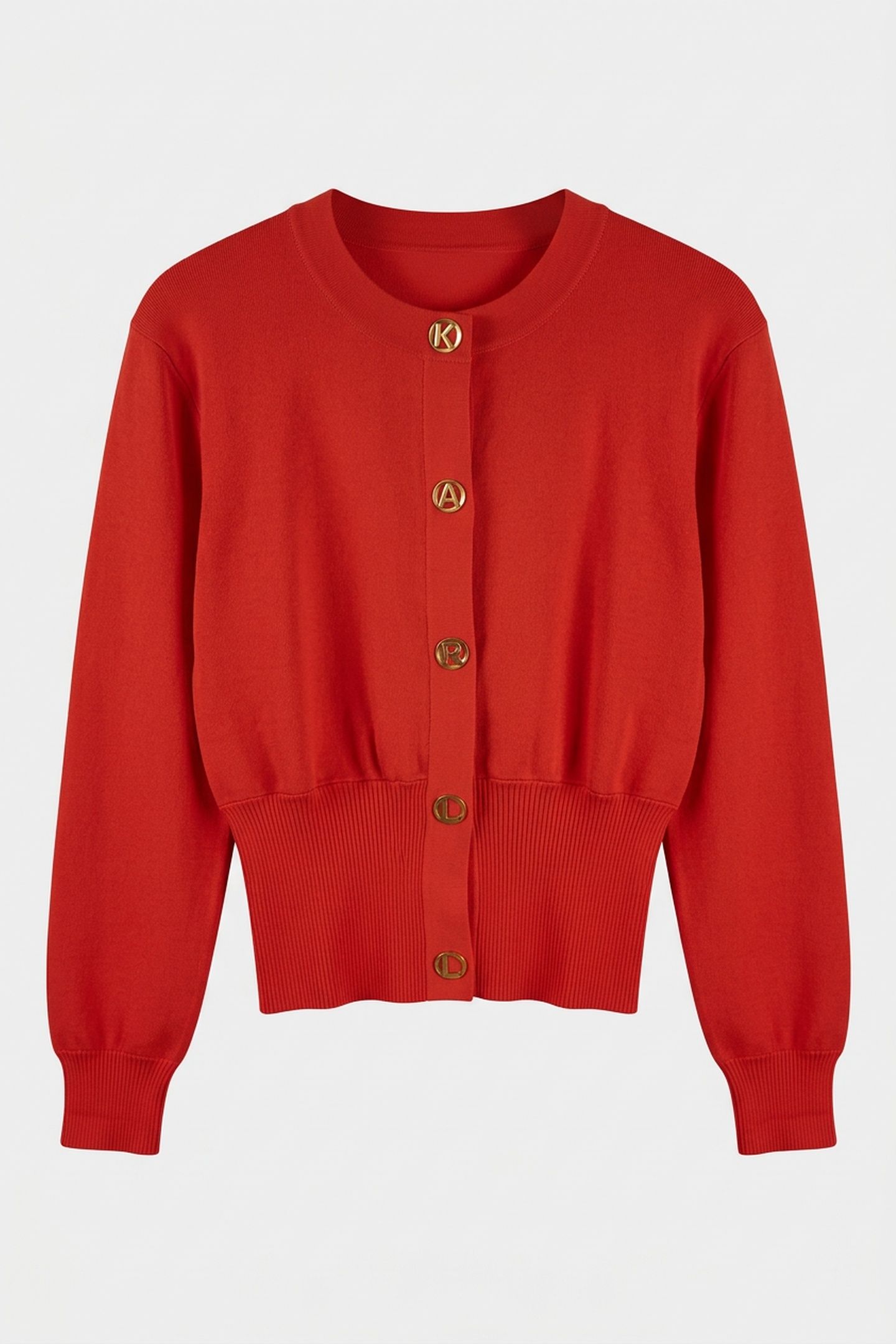 KARL DAILY KNIT CARDIGAN TANGERINE TANGO 3