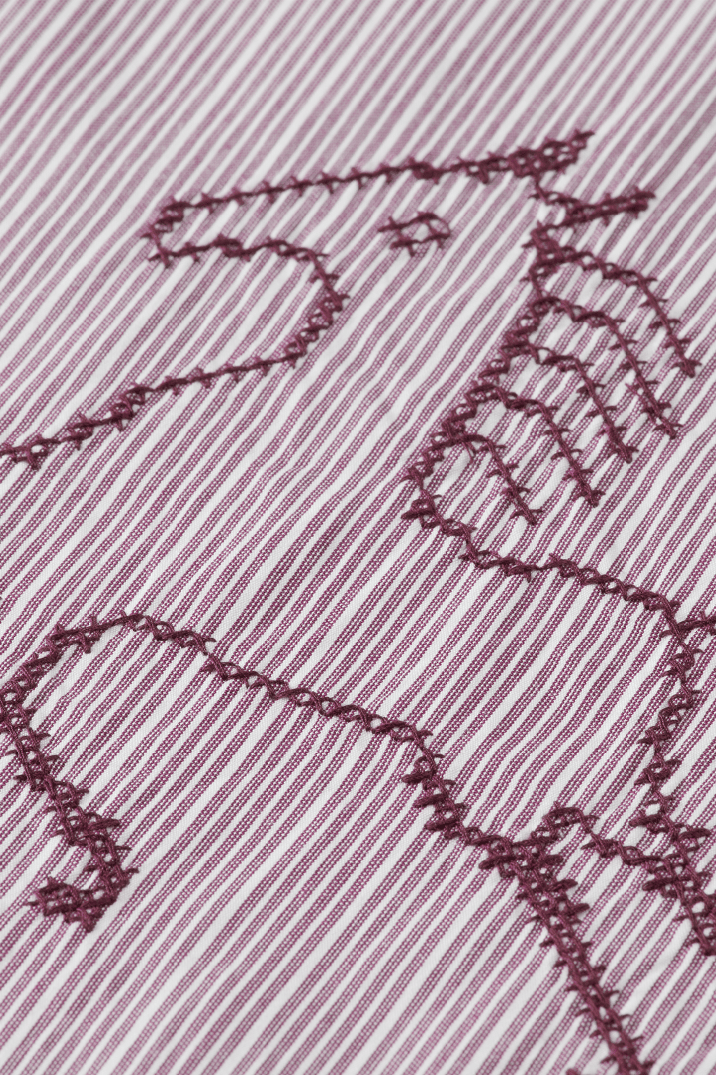 EMBROIDERY GIRLFRIEND SHIRT FIG STRIPE 3