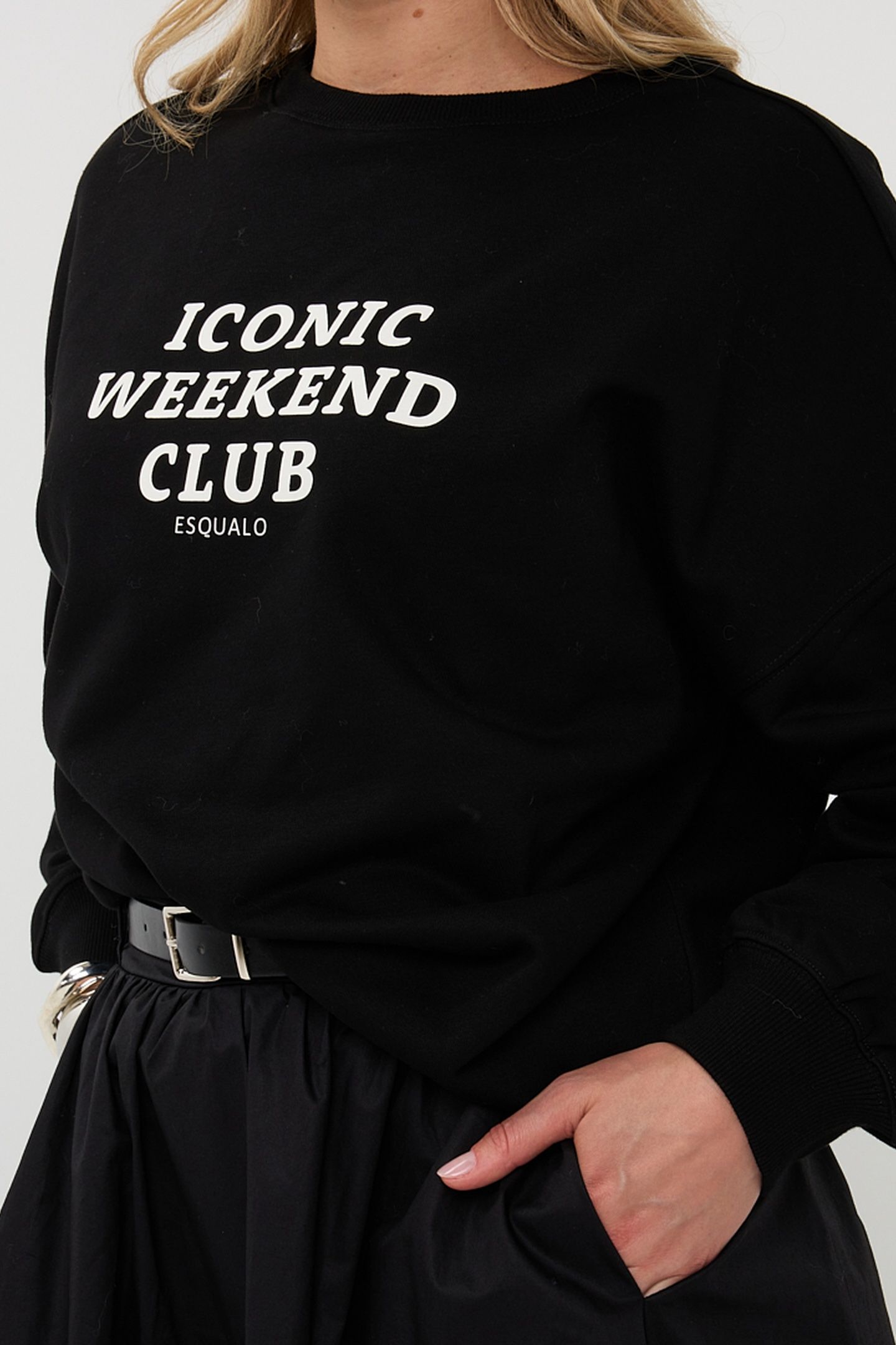 SWEATER "WEEKEND CLUB" BLACK 8