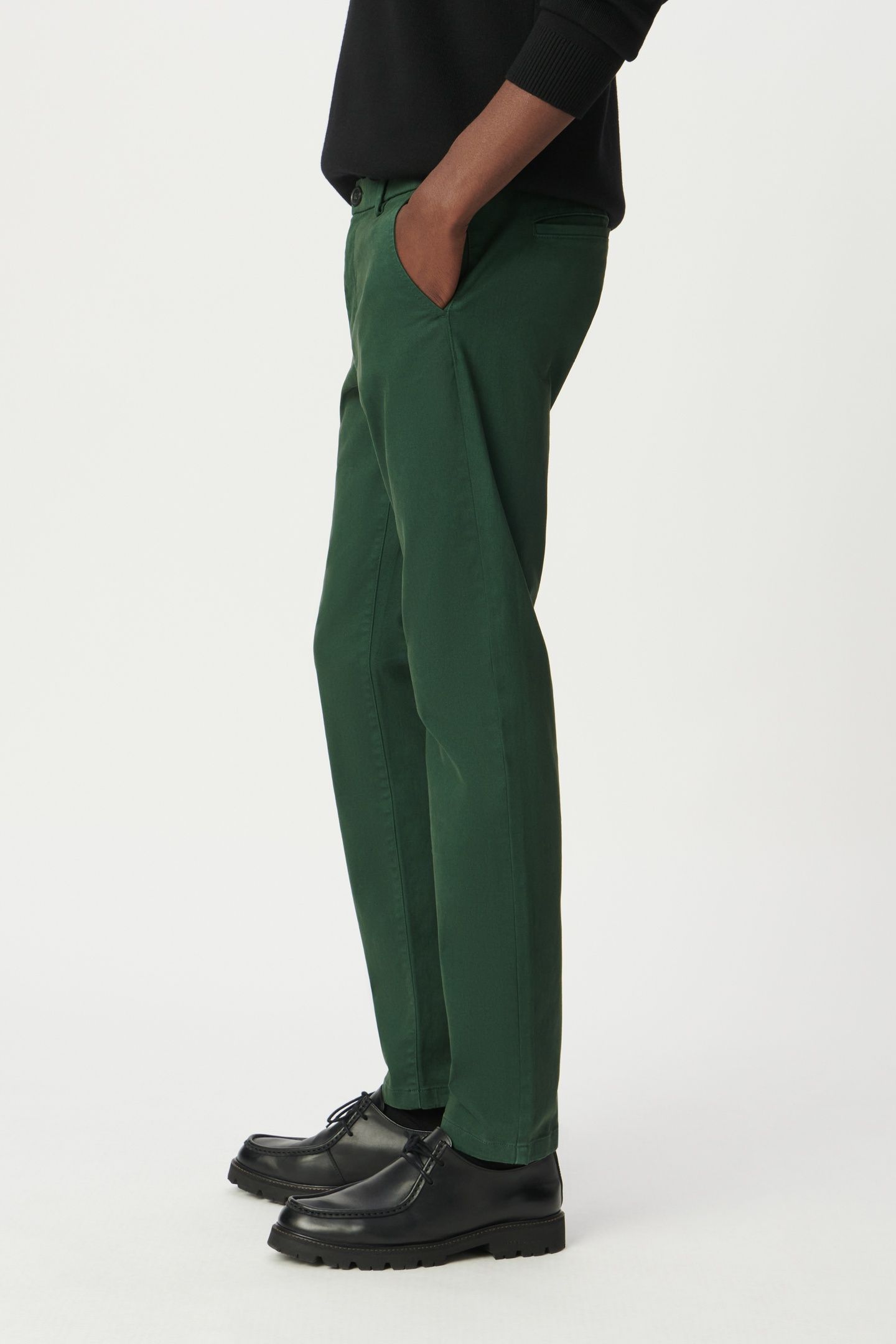 GREEN SLIM CHINOS 3