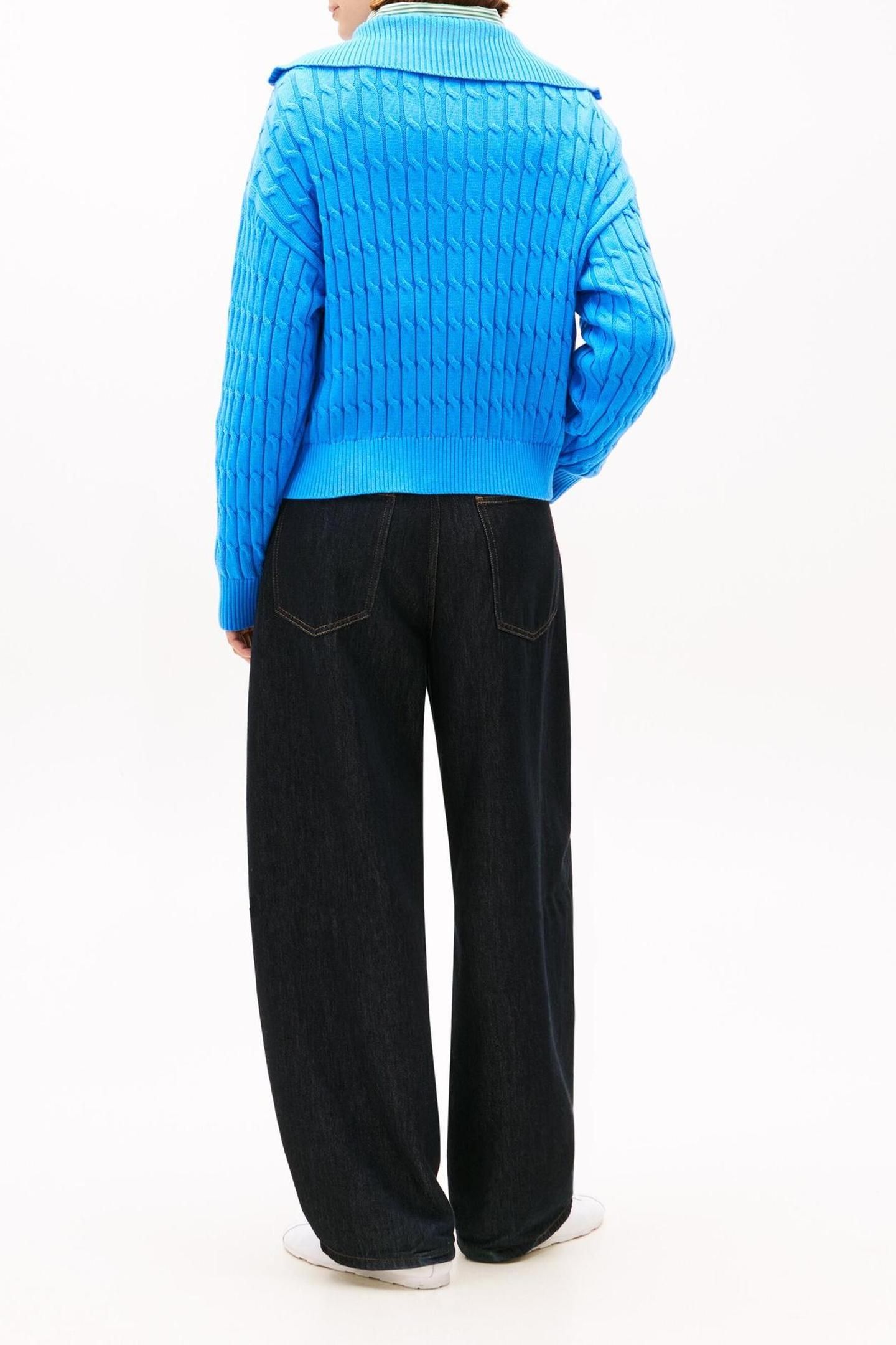 CO CABLE MID GG 1/2 ZIP MESMERIZING BLUE 2