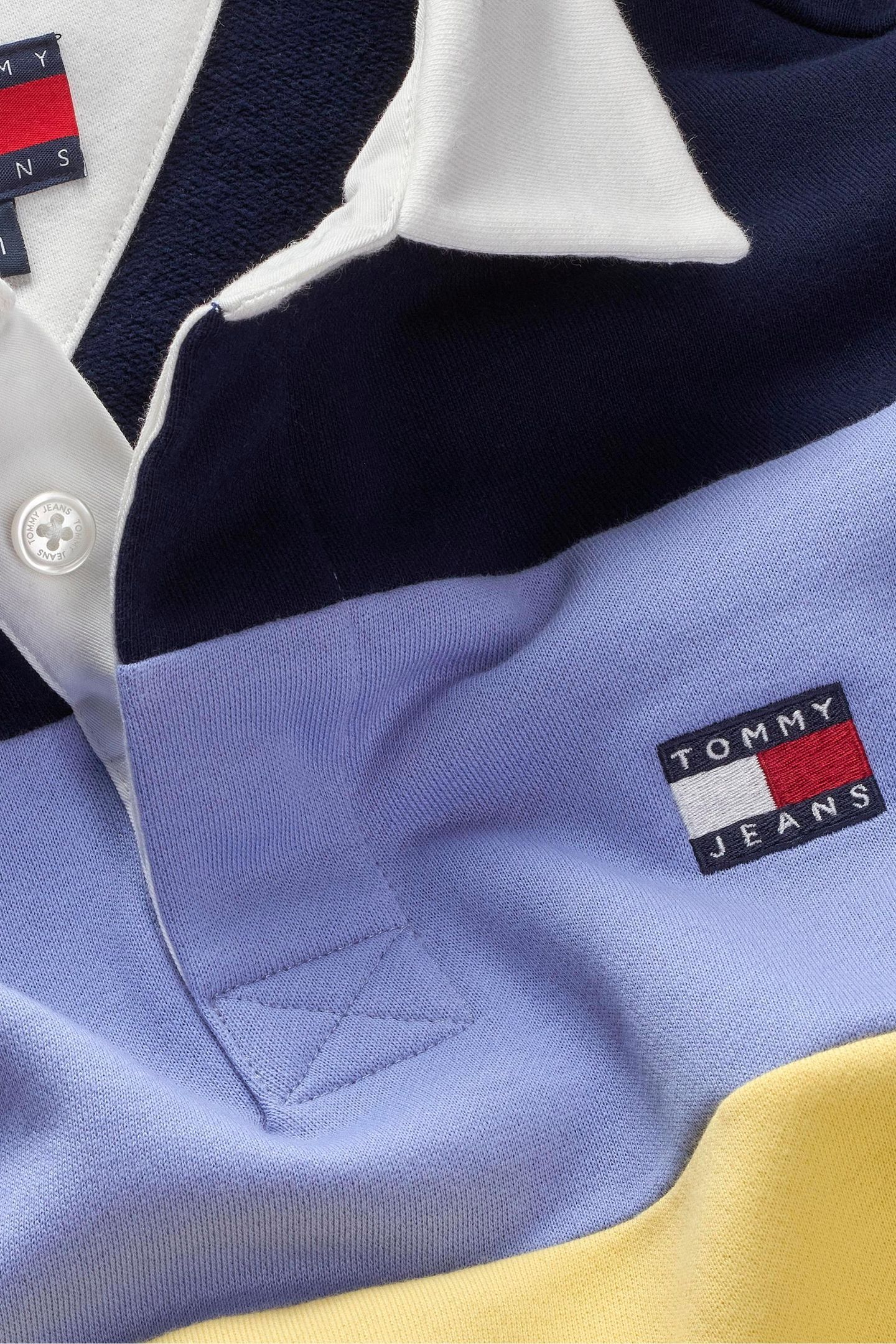 TJM RELAXED BADGE STRIPE D N NAVY/NORDIC IRIS/CITRONELLA 6