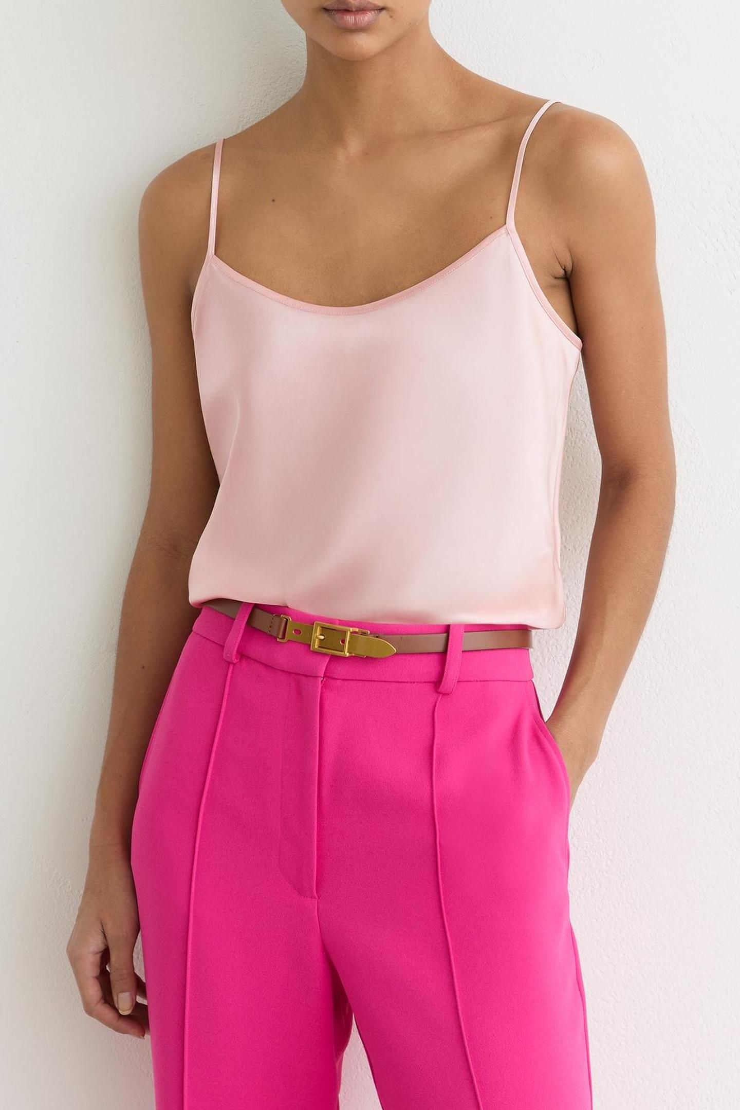 SILK CAMI PINK 2